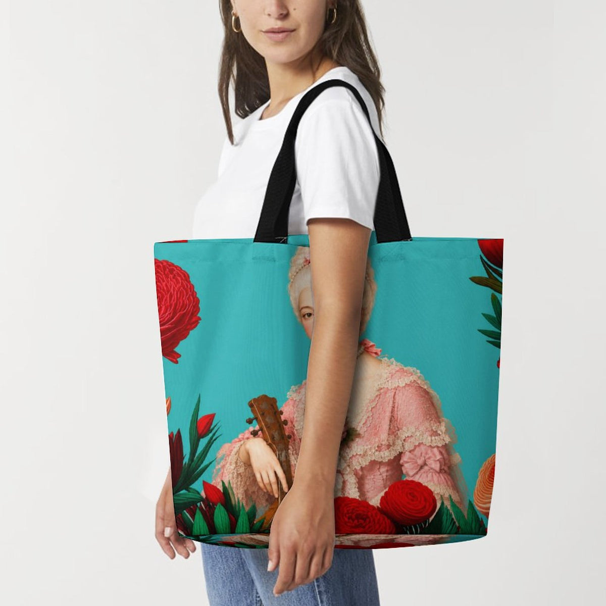 LargTe One Shoulder Shopping Bag (All-Over Printing)