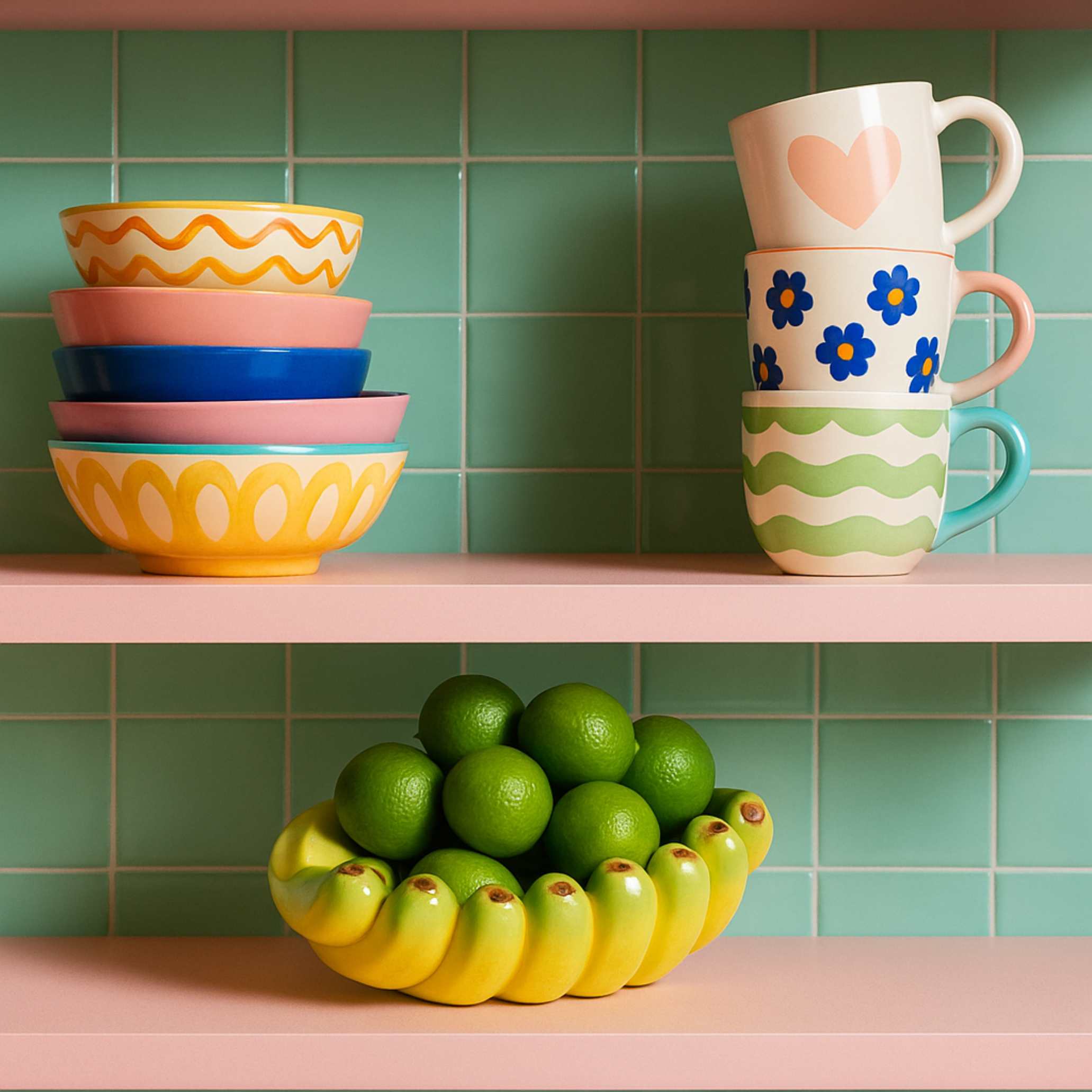 Banana Bunch Ceramic Bowl