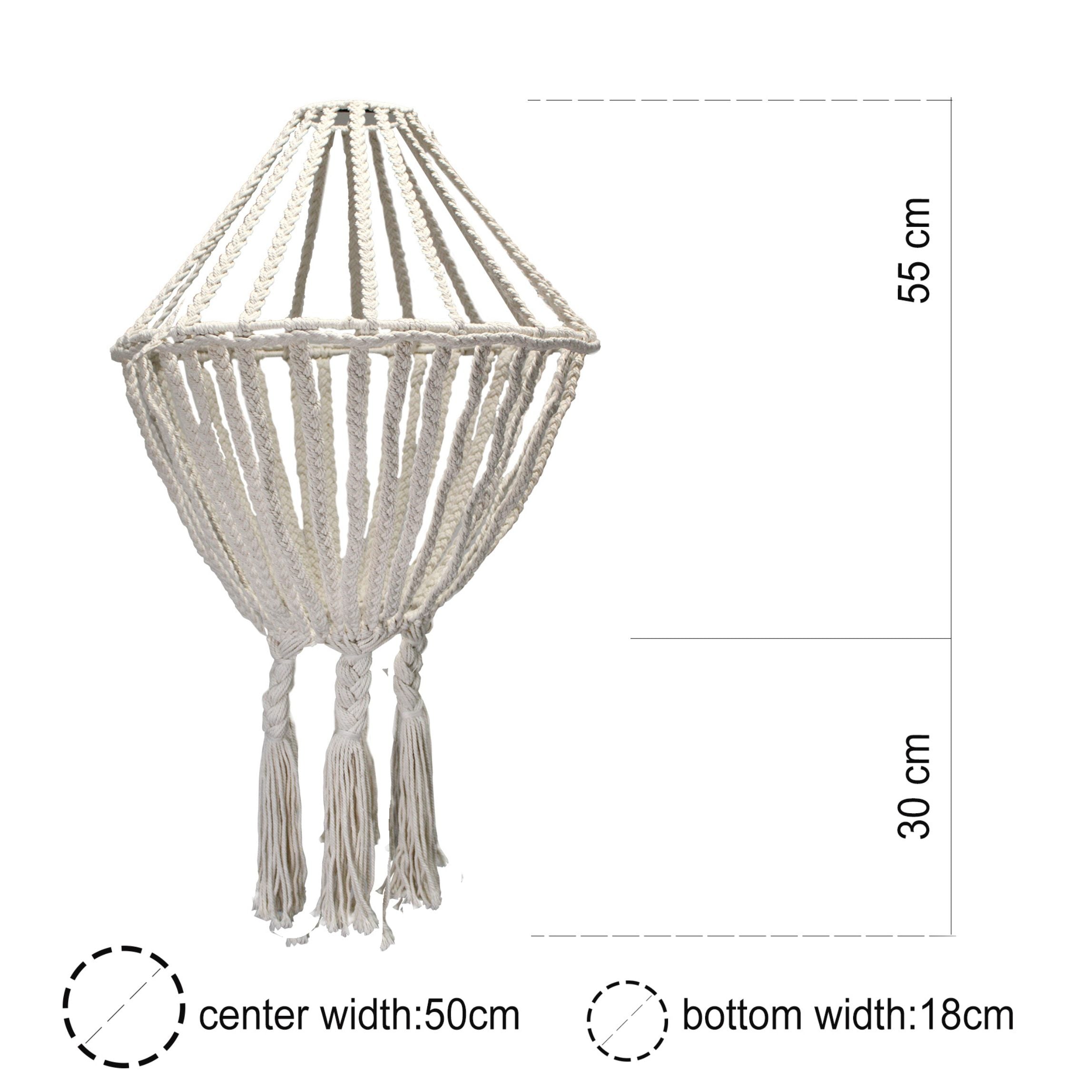 Bohemian Macrame Chandelier - Natural Image 6