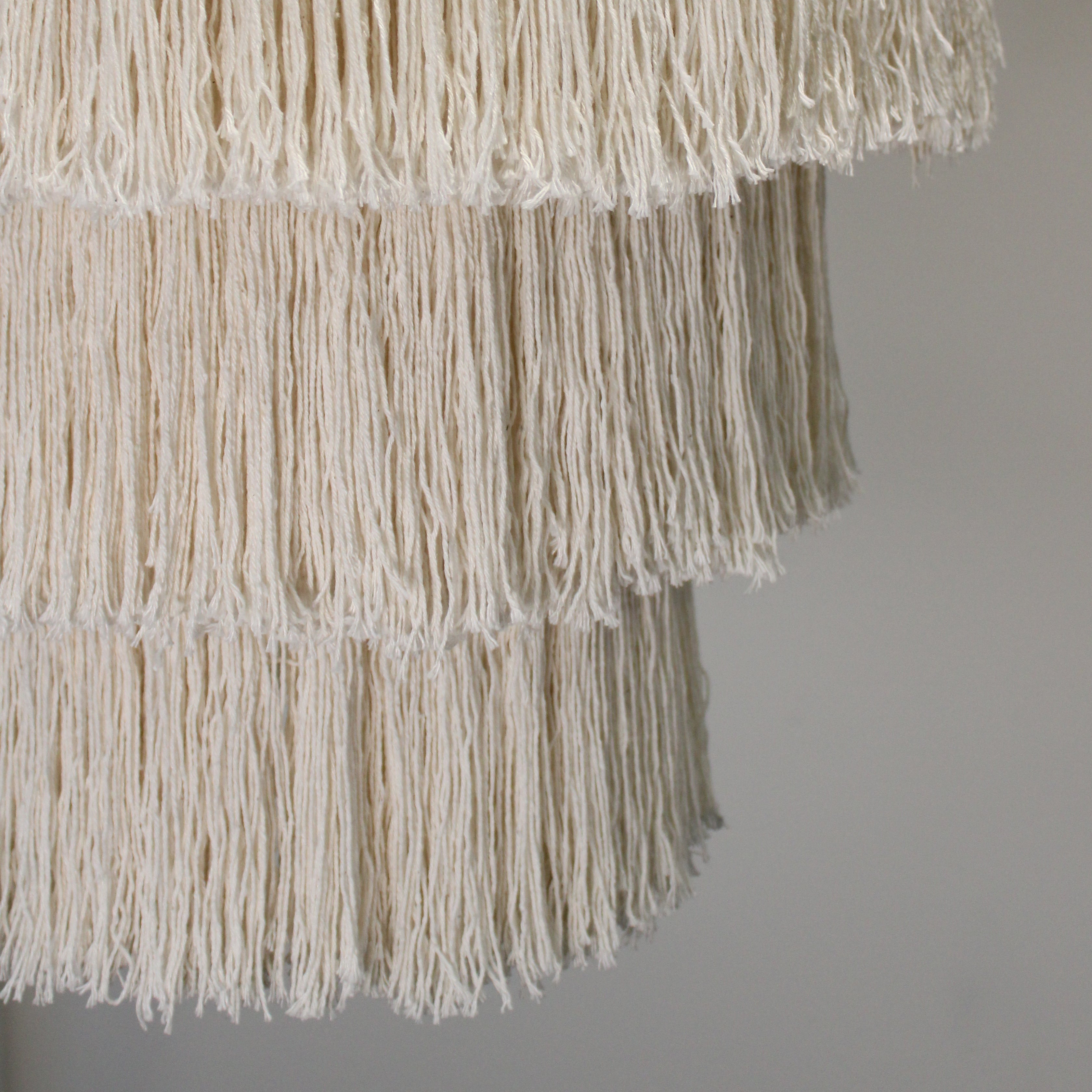 Boho Luxe Macramé Chandelier - Natural Image 3