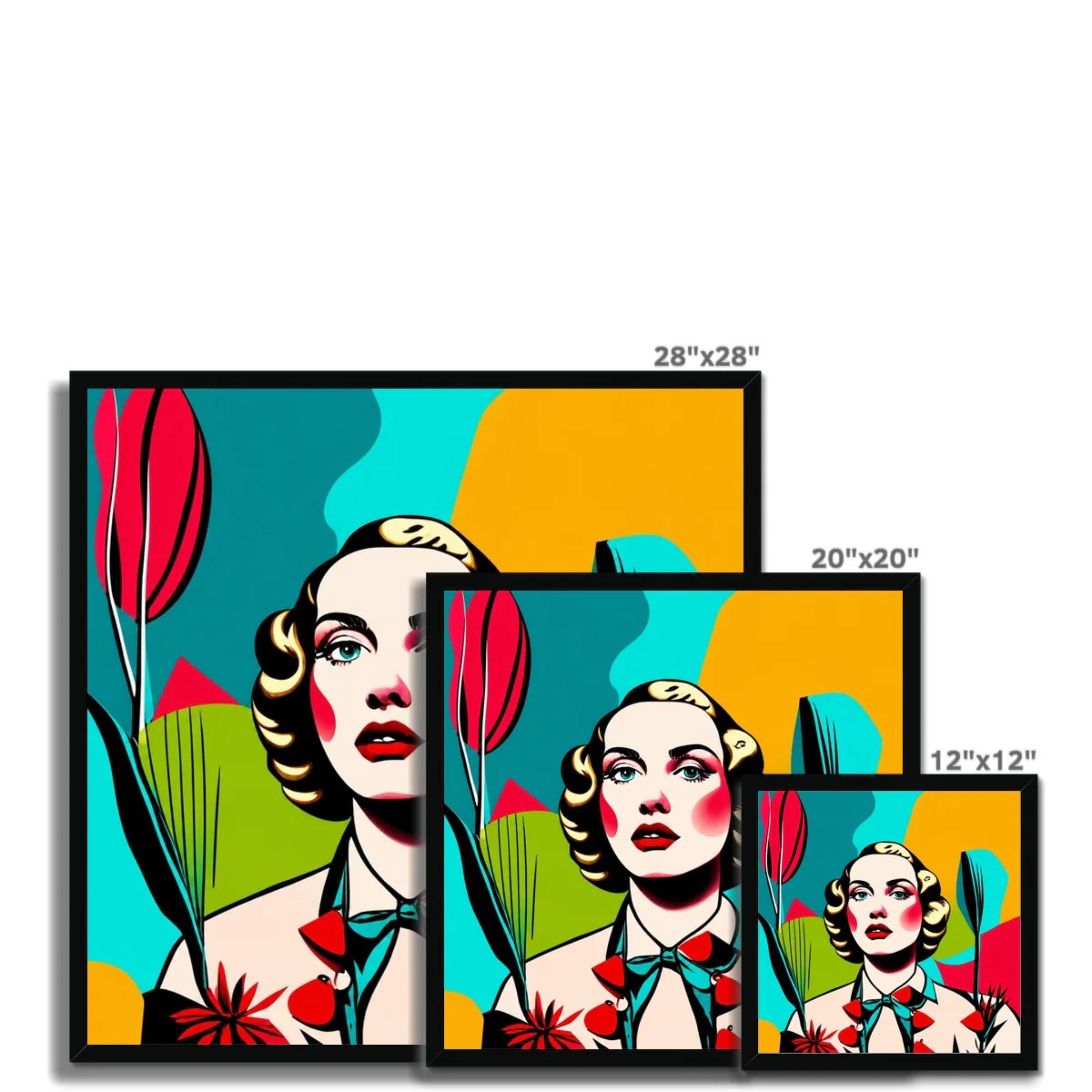 Celeste – Bold Geometry – Framed Print