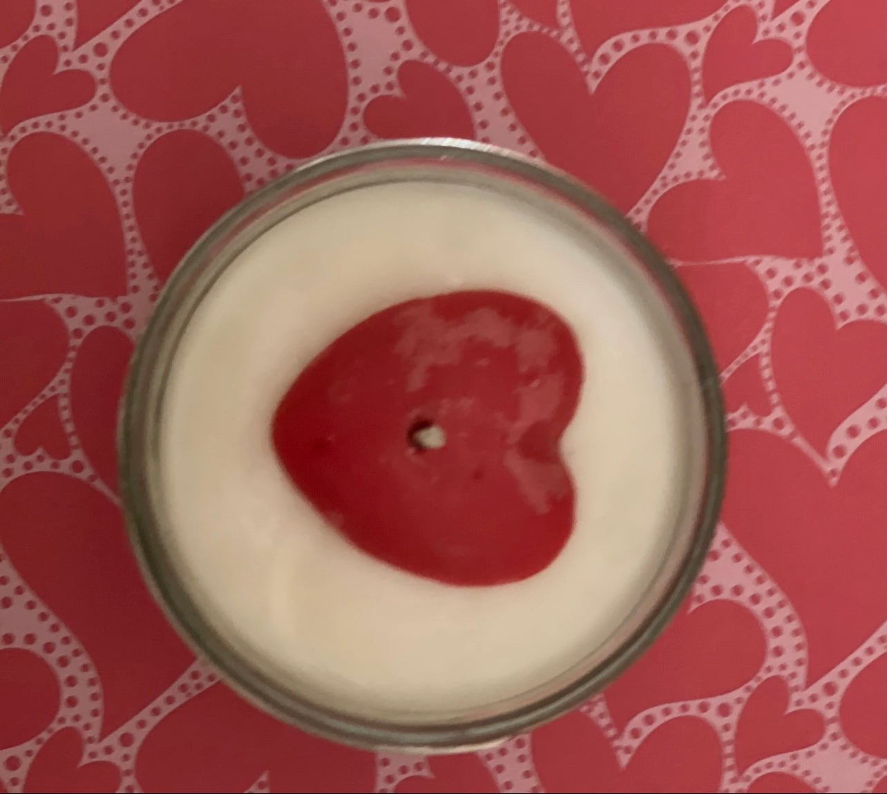 Hidden Message Vegan Soy Candle, Be My Valentine - Strawberries & Cream