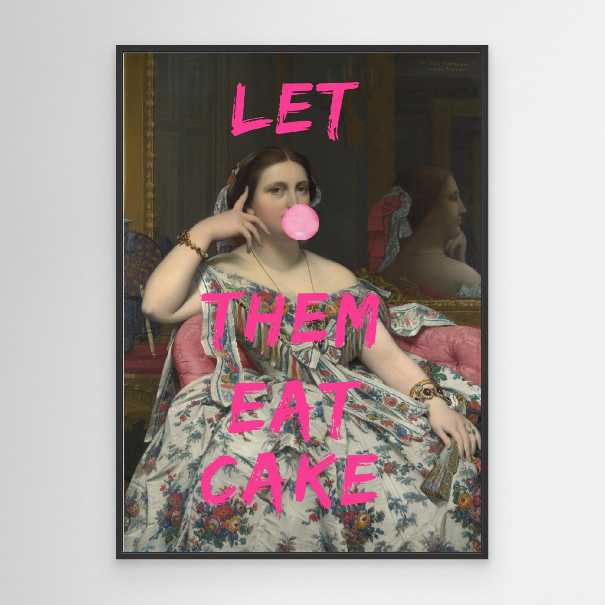 Let Them Eat Cake, Bubble Gum Vintage Portrait by The Art Concept