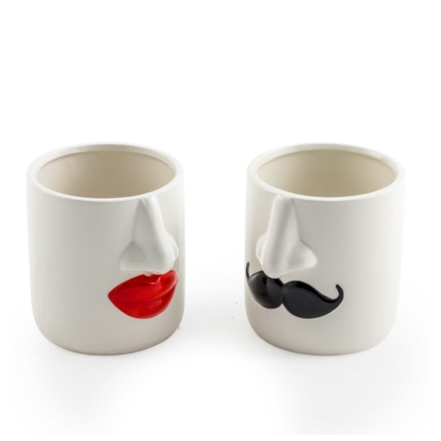 Mr & Mrs White Ceramic Pots – Set of 2