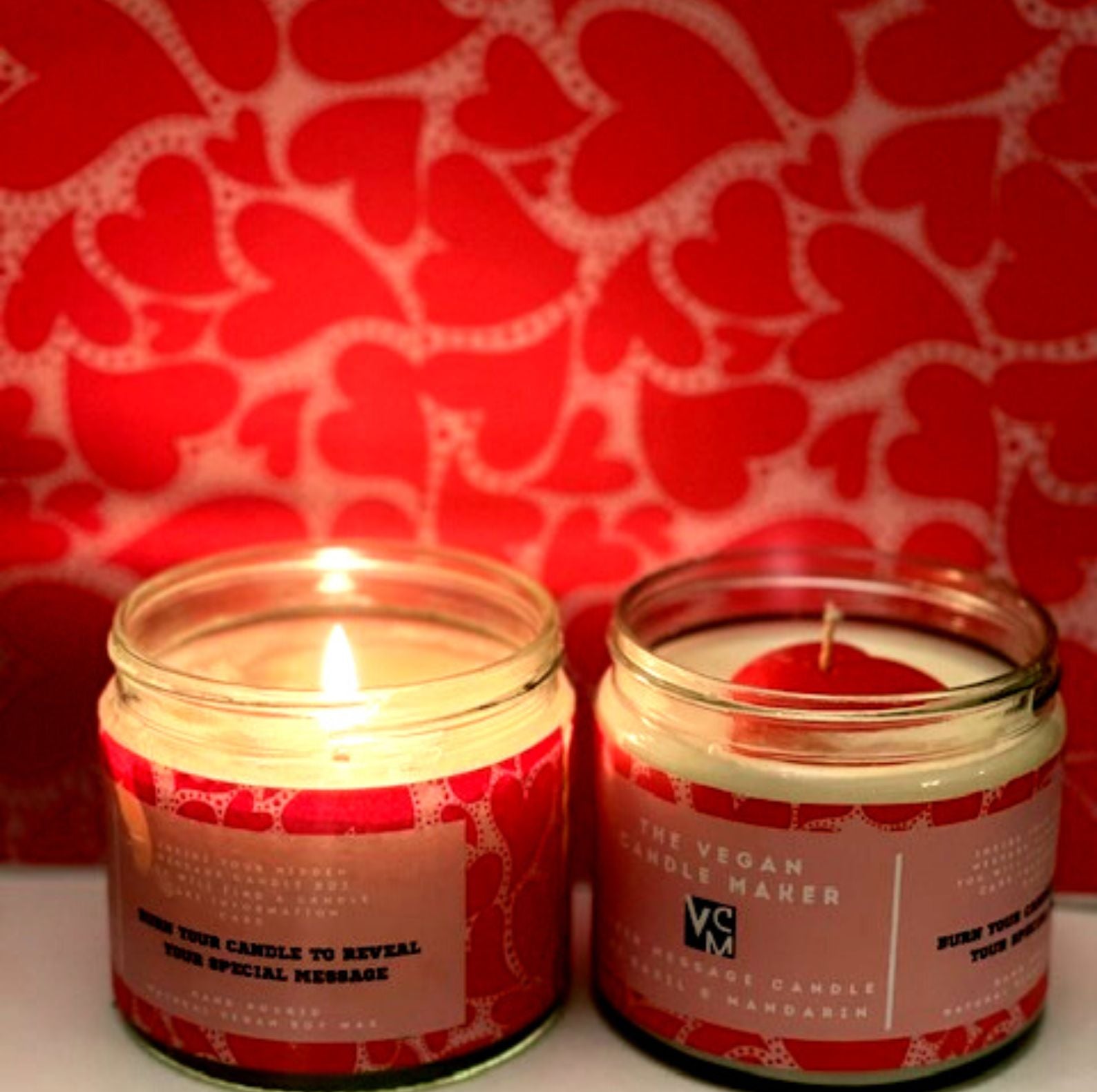 Hidden Message Vegan Soy Candle, "Love You Mum" - Orange Blossom