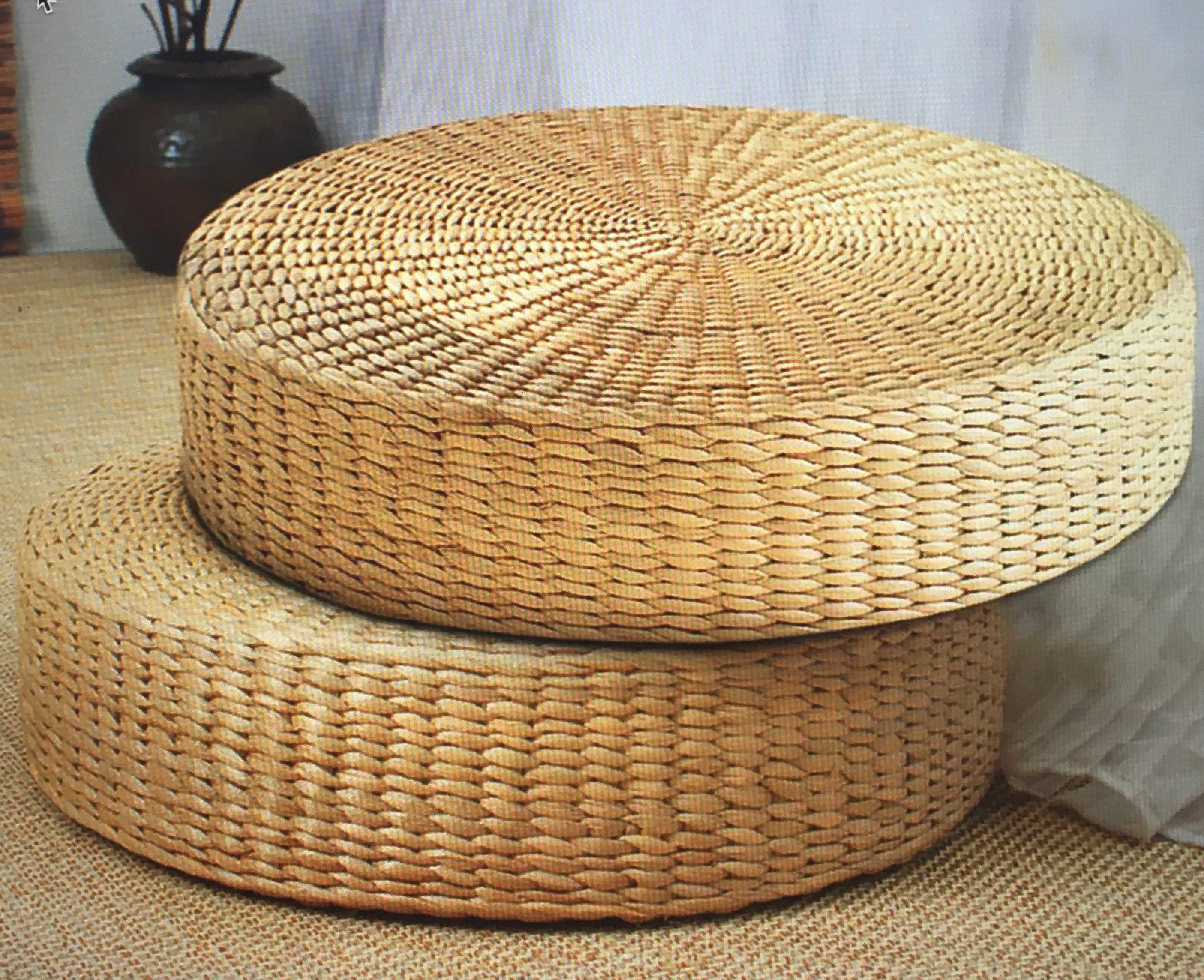 Tatami Round Straw Handwoven Cushion Seat