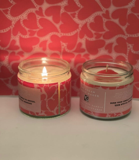 Hidden Message Vegan Soy Candle, "Love You Mum" - Honeysuckle