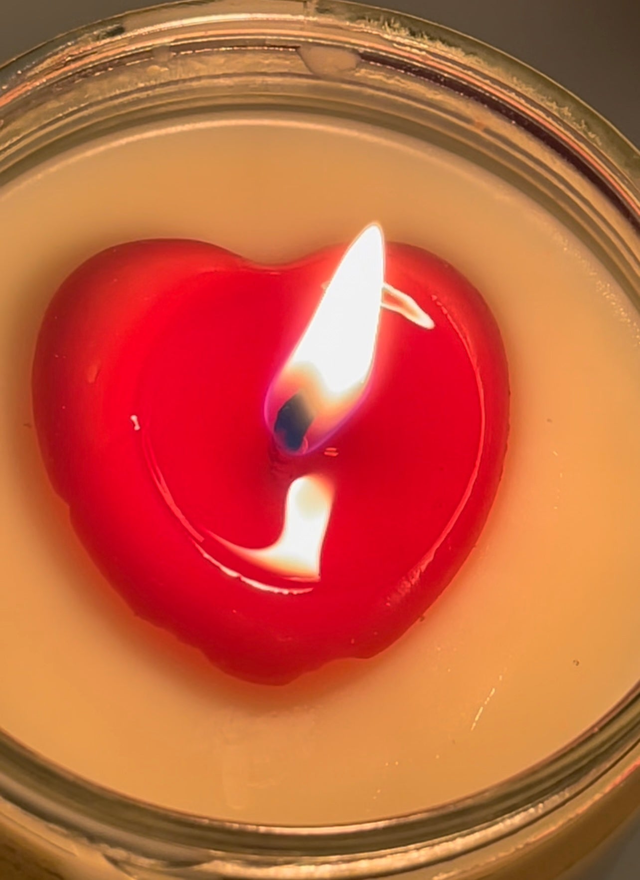 Hidden Message Vegan Soy Candle, "I Love you" - Raspberry Ripple
