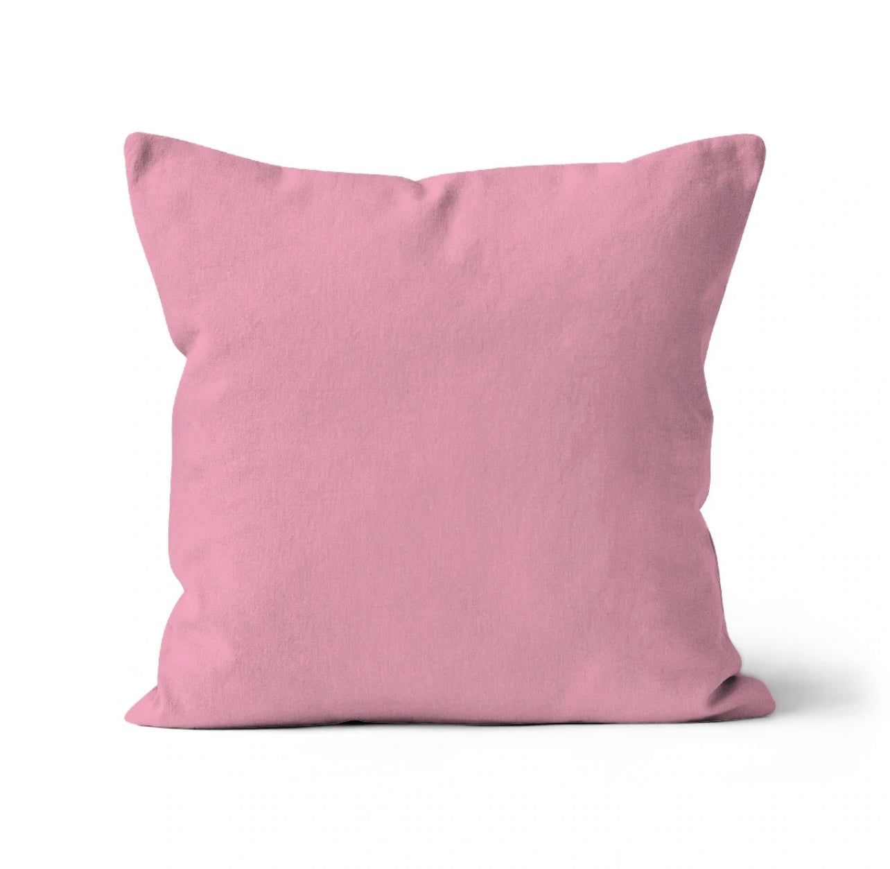 Soft pink plain cushion – optional backing for Lizzie Onion’s Big Cat Collection cushions