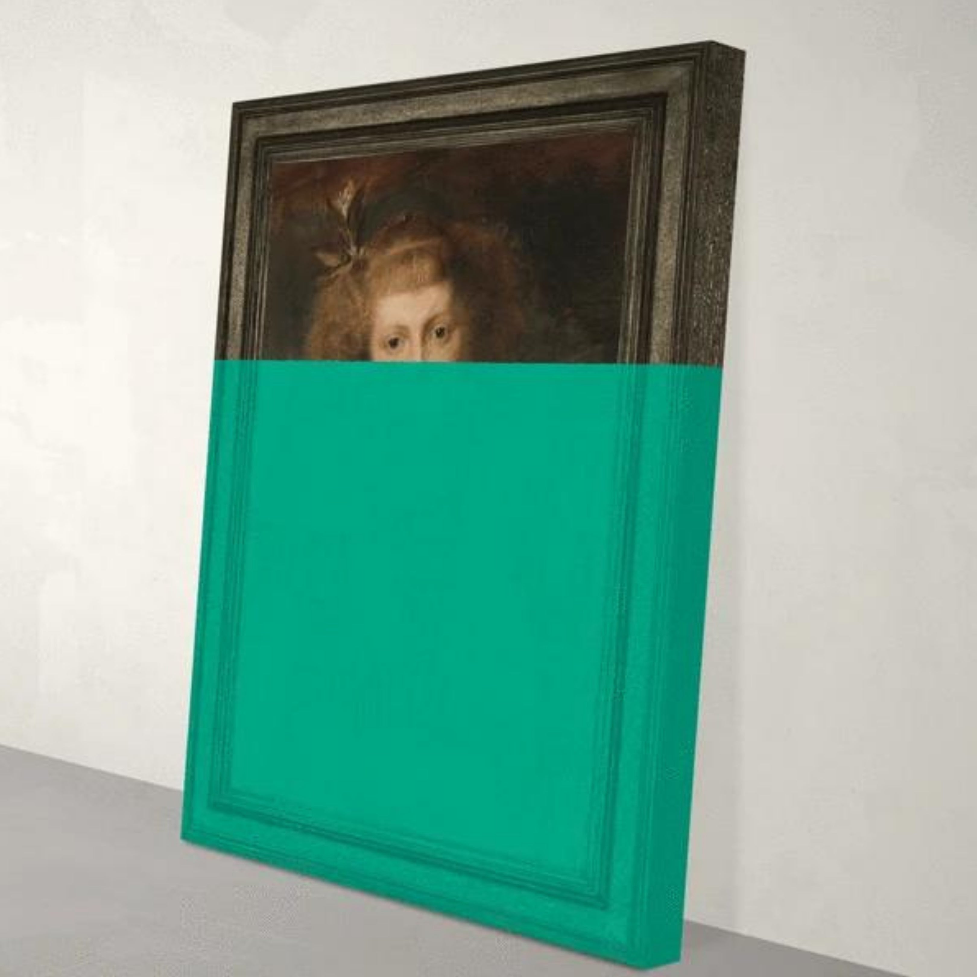 Prince & Rebel - Woman with Flower Canvas Print