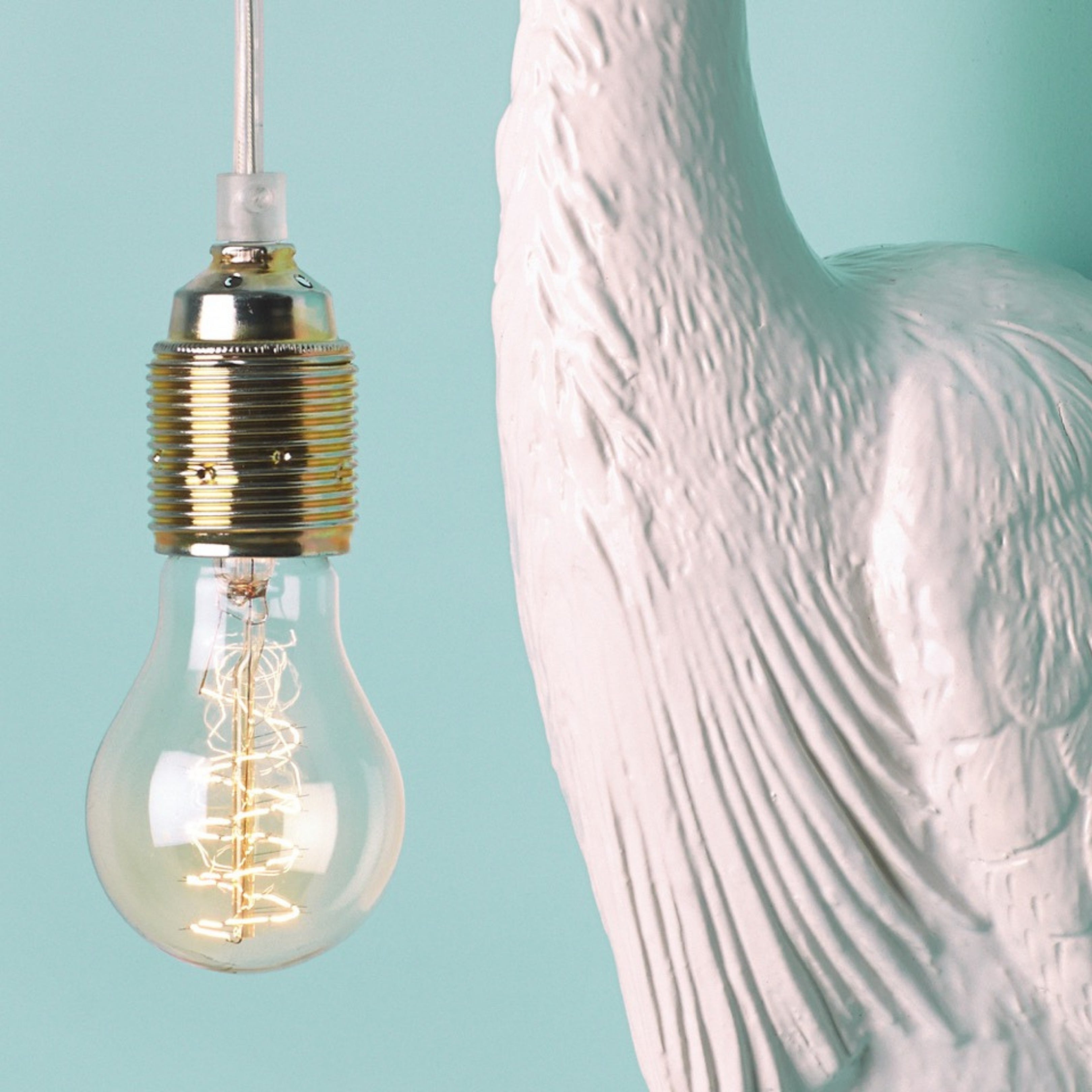 Beautiful Heron Wall Light - White
