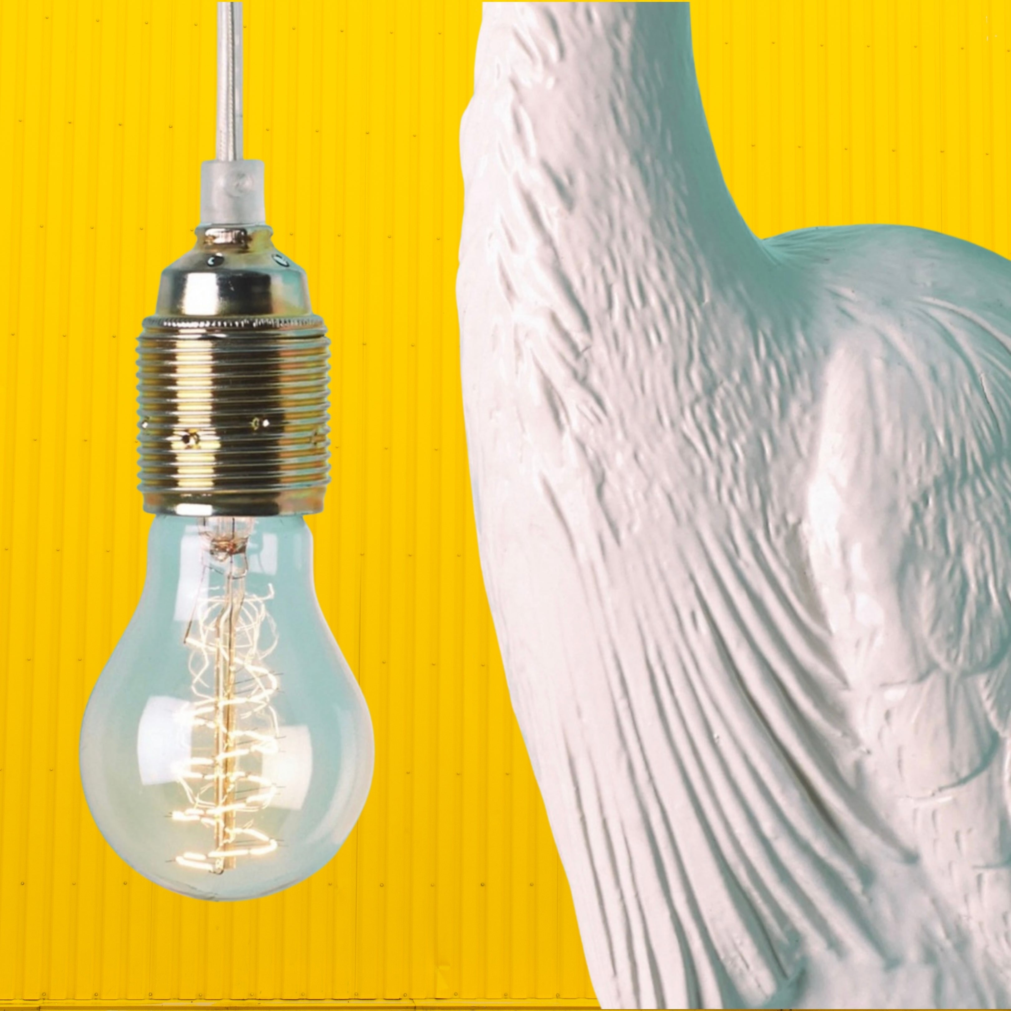 Beautiful Heron Wall Light - White