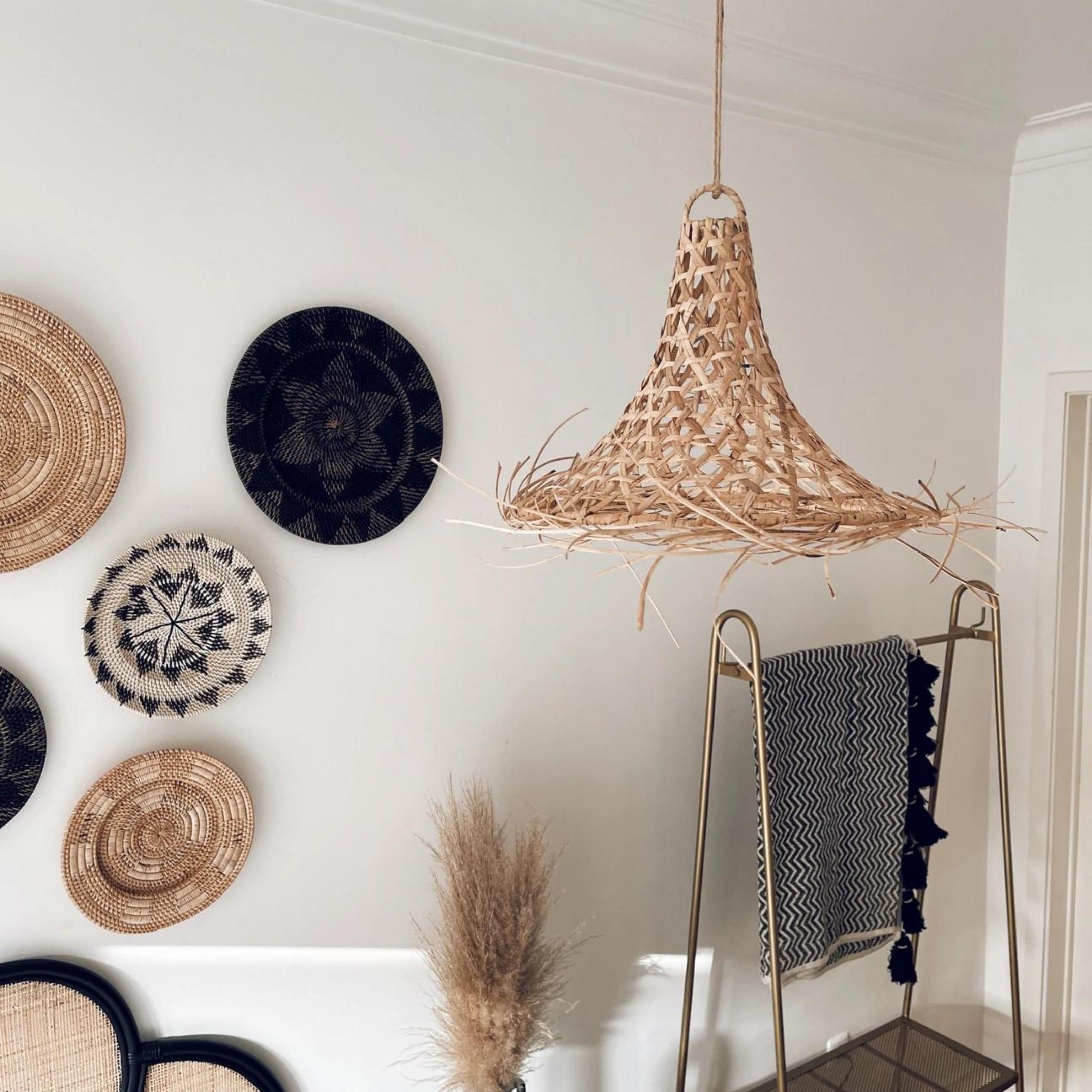 Bamboo Lampshade, Mangsit Lampshade - Size Small