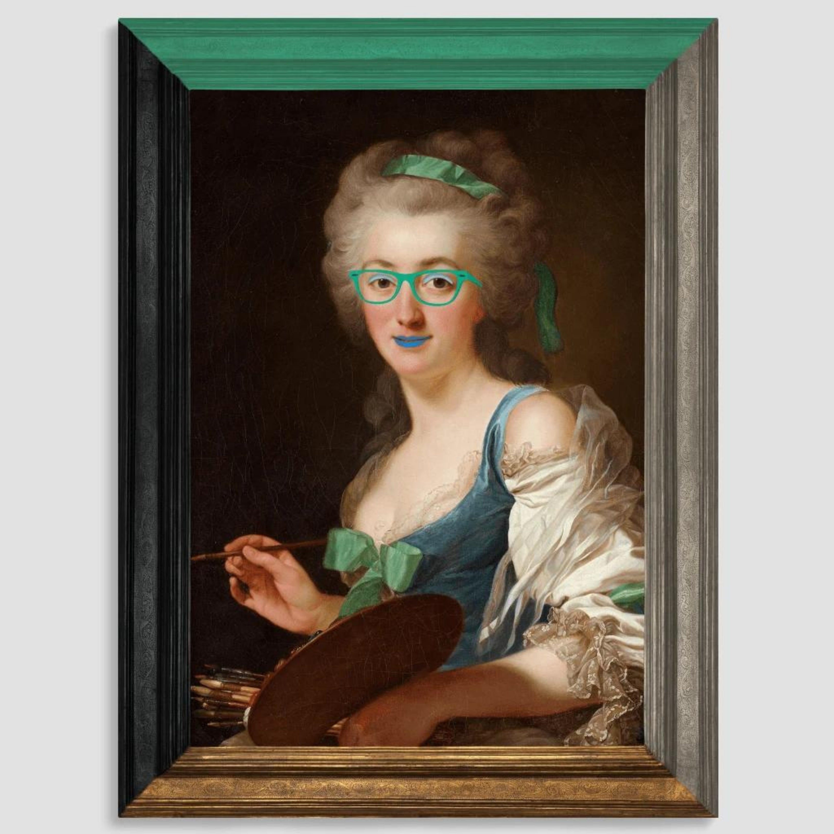 Prince & Rebel - Gracious in Green Canvas Print