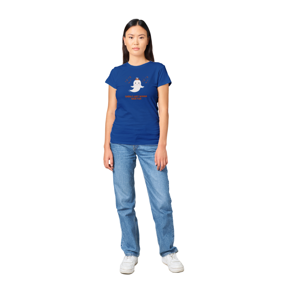 Ghouls Just Want to Have Fun Classic Women's Crewneck T-shirt