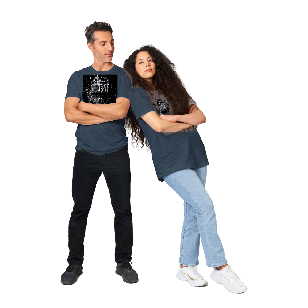 Dark Robot Print in Classic Unisex Crewneck T-shirt