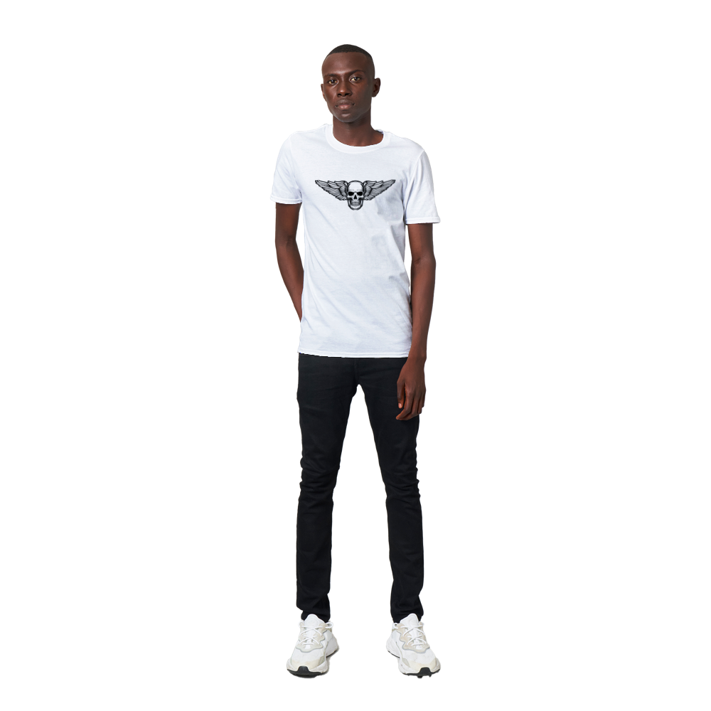Winged Skull Classic Unisex Crewneck T-shirt