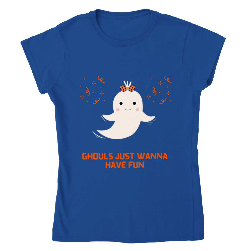 Ghouls Just Want to Have Fun Classic Women's Crewneck T-shirt