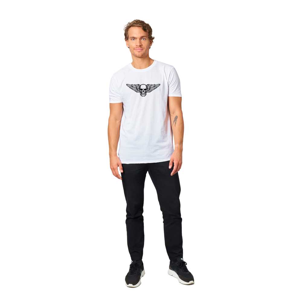 Winged Skull Classic Unisex Crewneck T-shirt