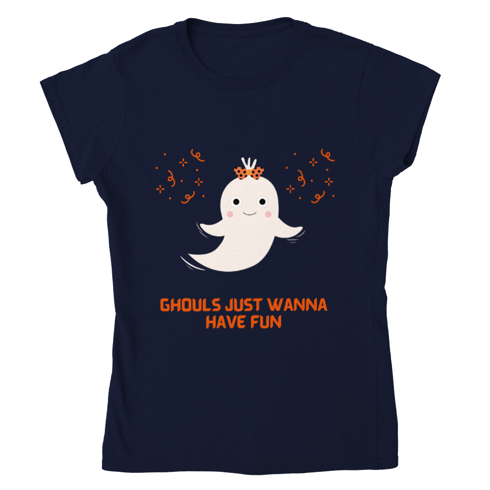 Ghouls Just Want to Have Fun Classic Women's Crewneck T-shirt