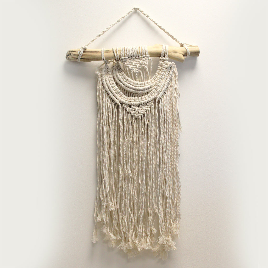 Handmade Macrame Wall Hanging - Two Waves Image 2