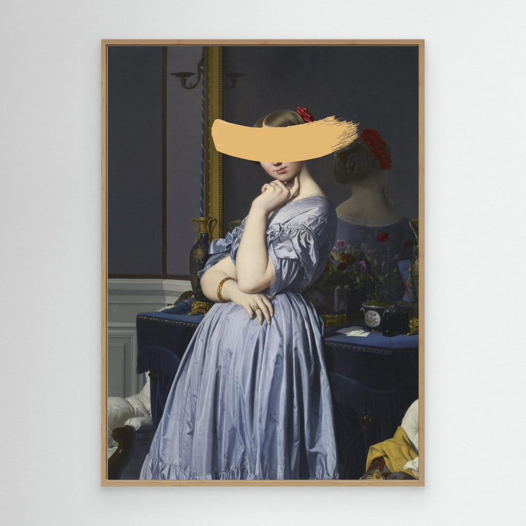 Classic Oil Painting and Yellow Splash by The Art Concept