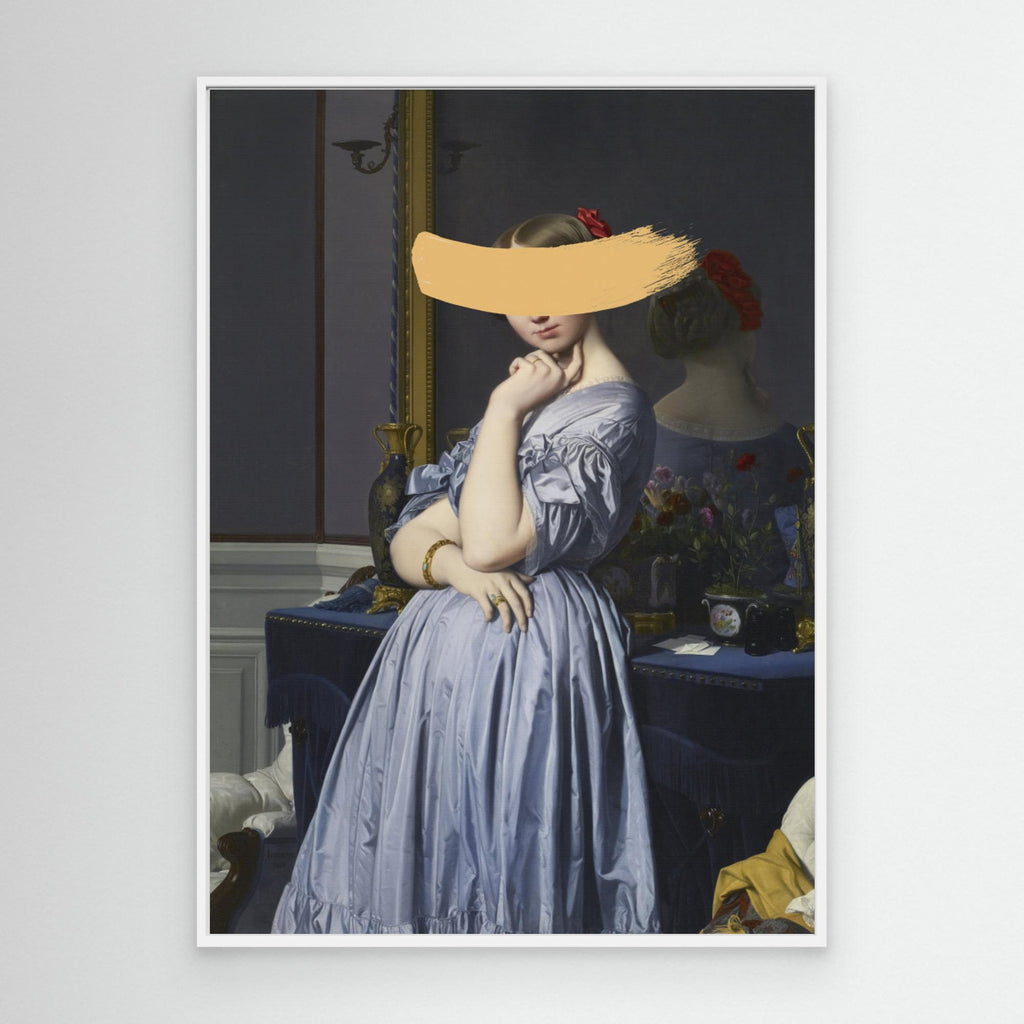 Classic Oil Painting and Yellow Splash by The Art Concept