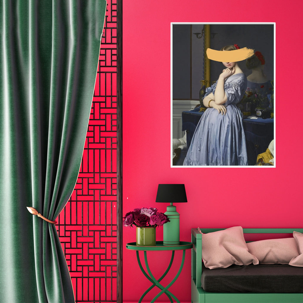 Classic Oil Painting and Yellow Splash by The Art Concept Image 5