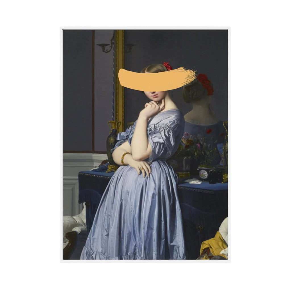 Classic Oil Painting and Yellow Splash by The Art Concept