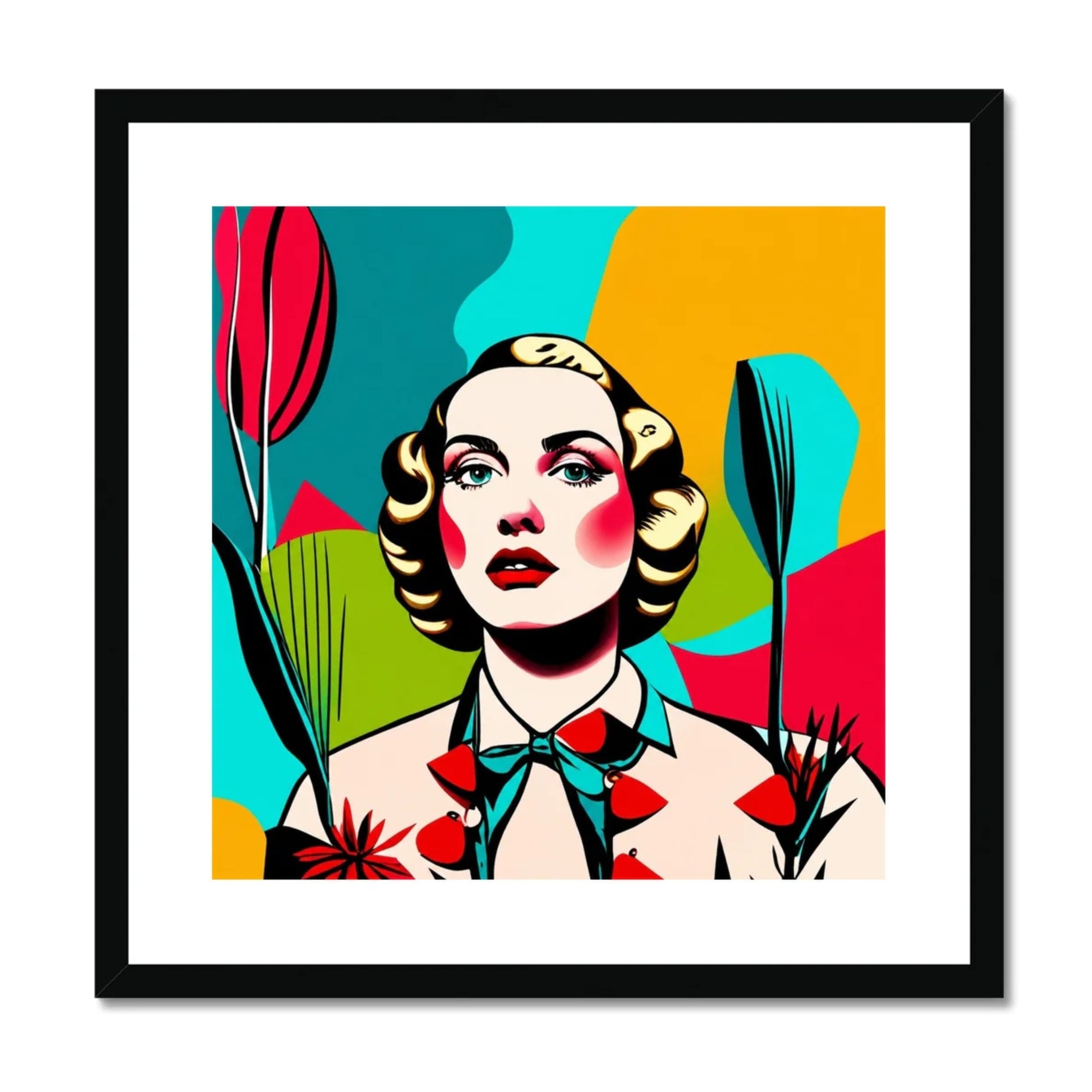Celeste – Bold Geometry – Framed Print
