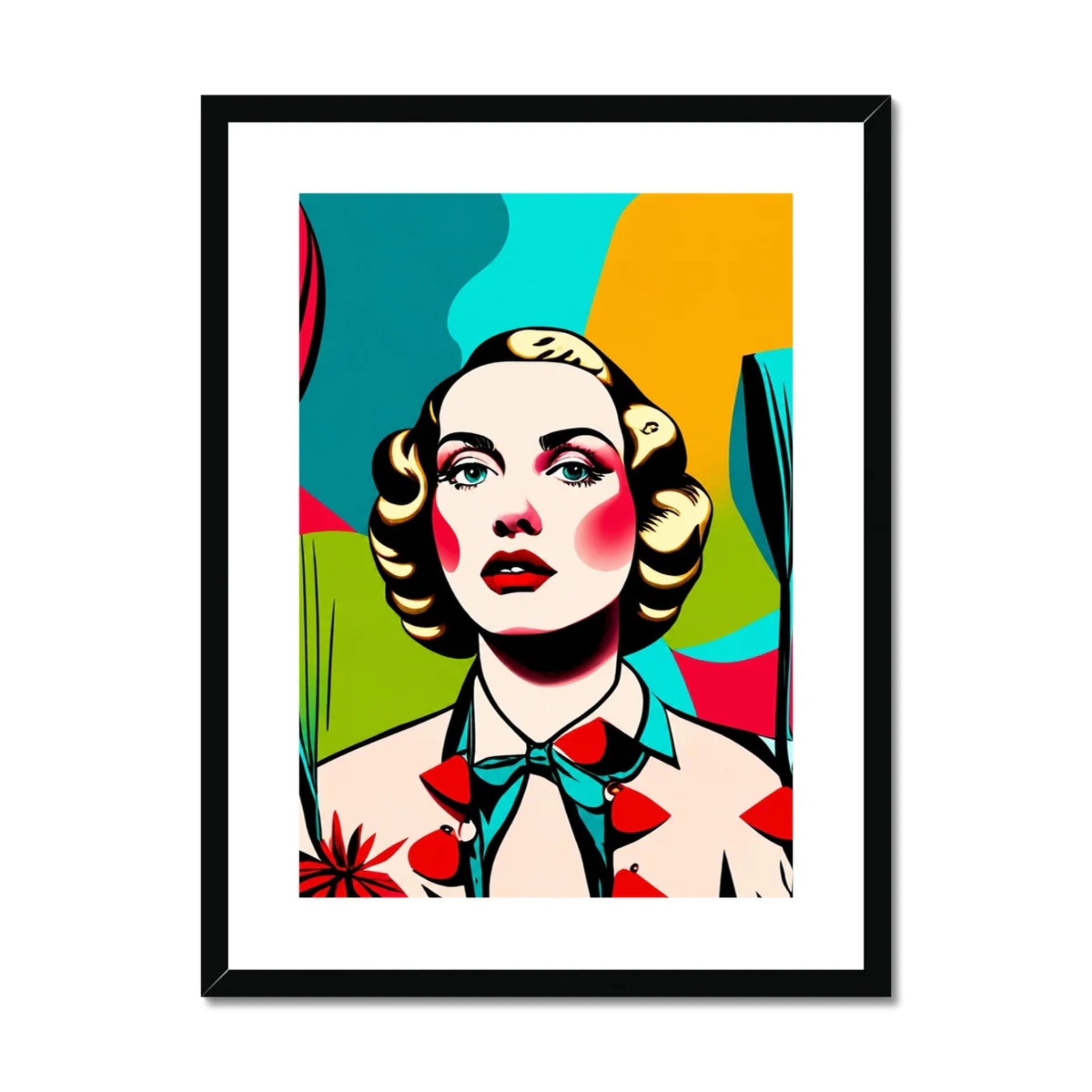Celeste – Bold Geometry – Framed Print