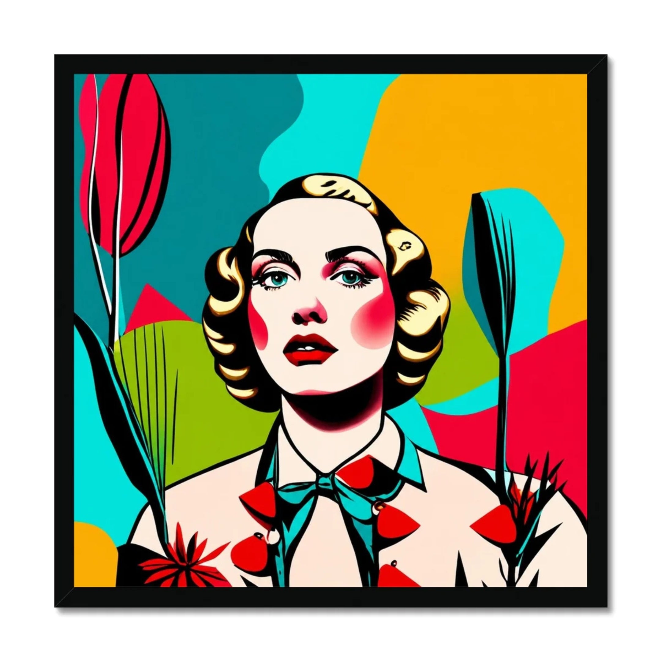 Celeste – Bold Geometry – Framed Print
