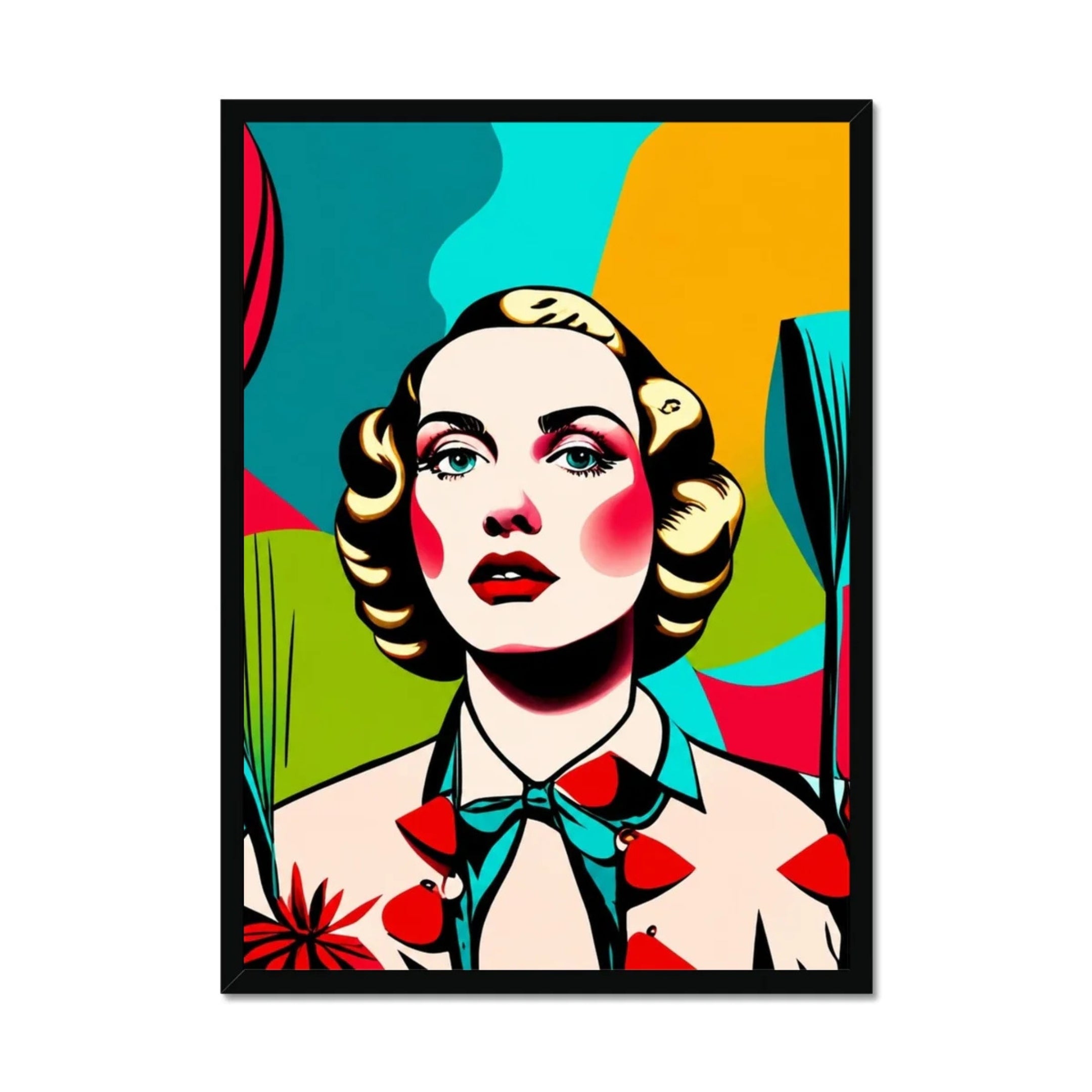 Celeste – Bold Geometry – Framed Print