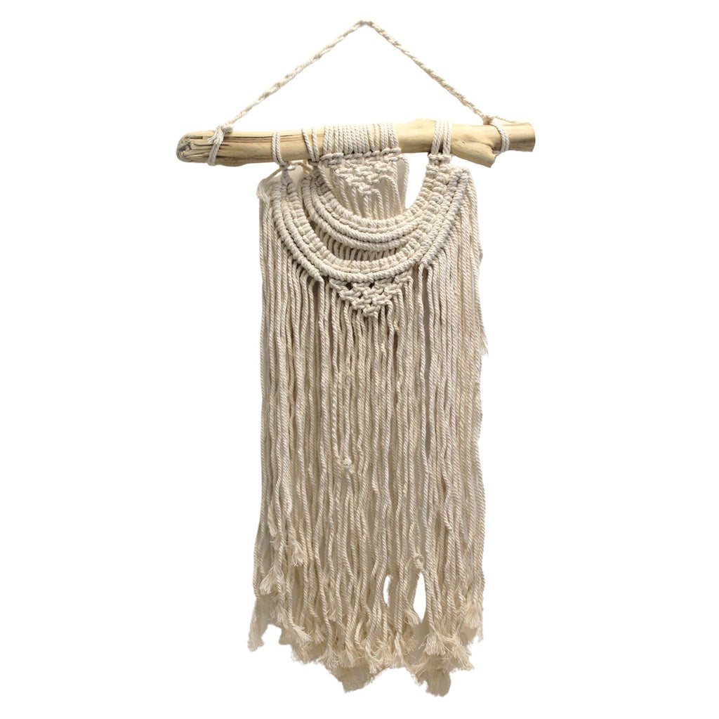 Handmade Macrame Wall Hanging - Two Waves Image 1