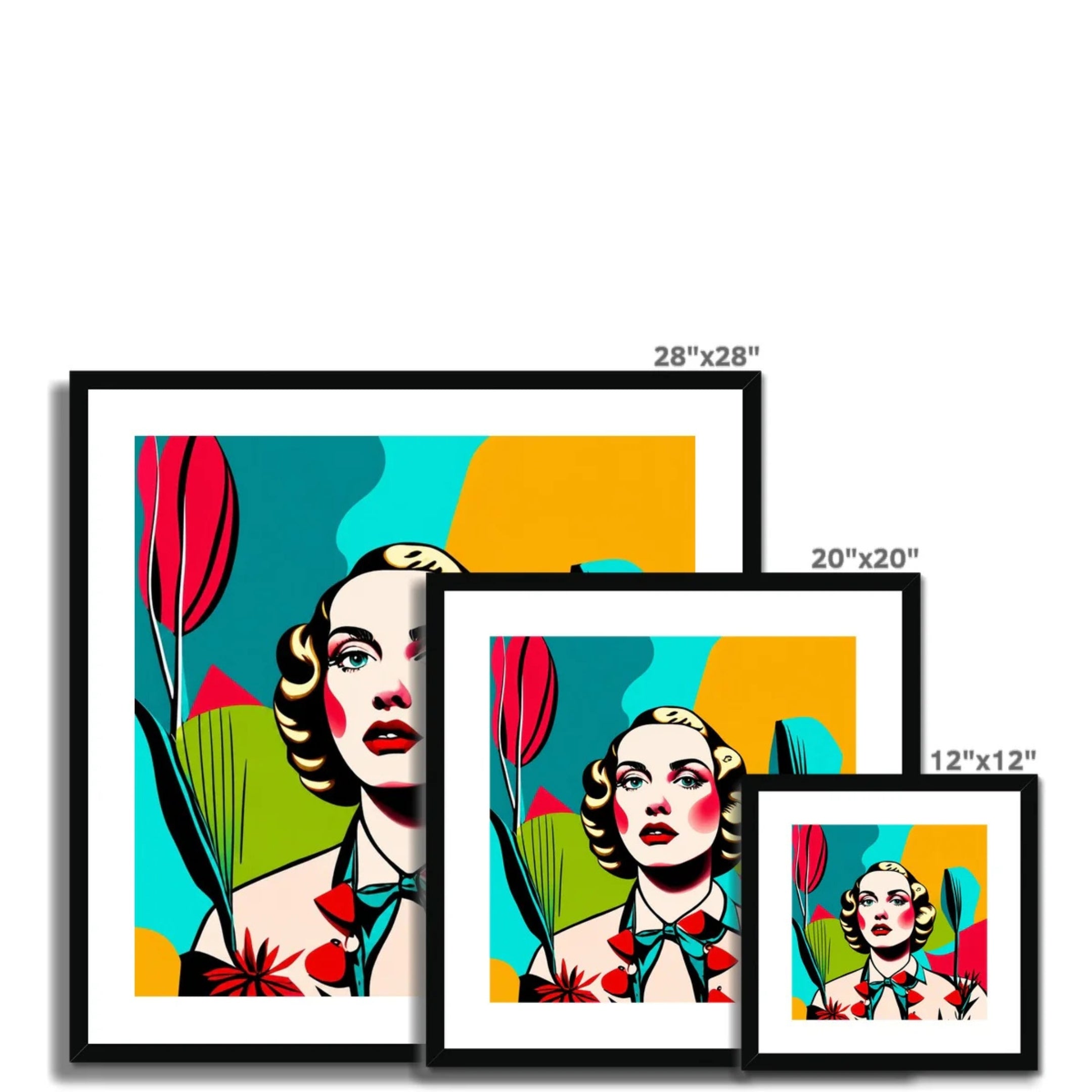 Celeste – Bold Geometry – Framed Print