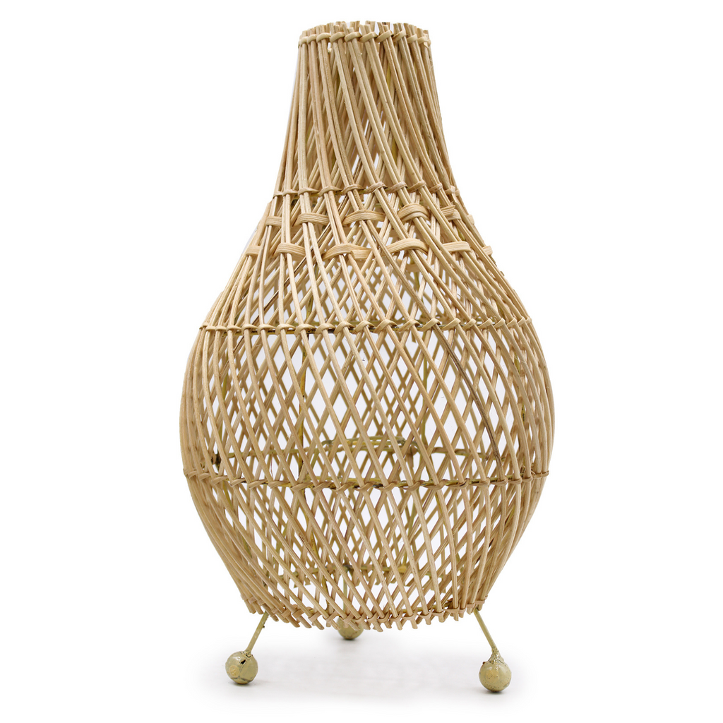Handwoven Rattan Table Lamps - Natural Image 1