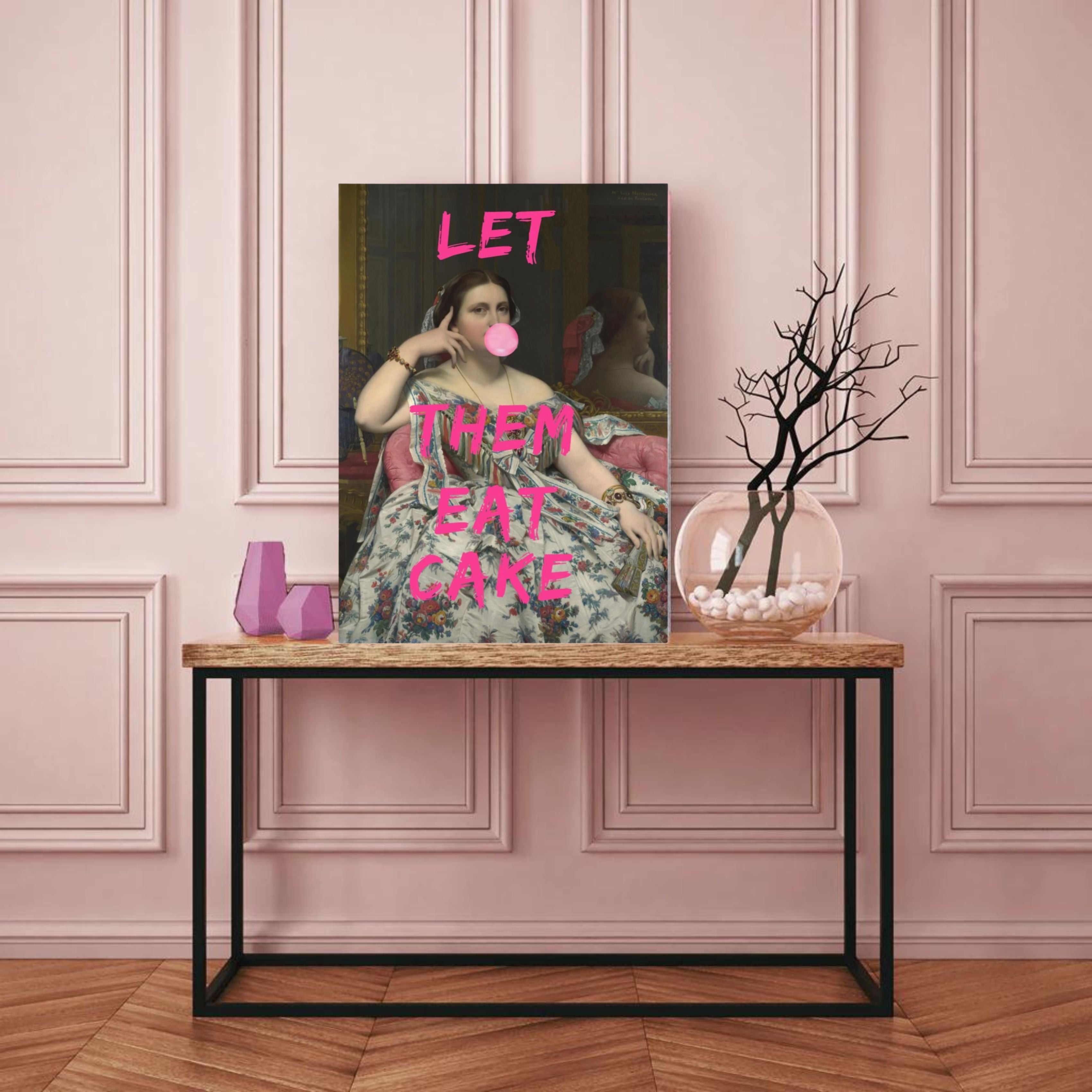 Let Them Eat Cake, Bubble Gum Vintage Portrait by The Art Concept Image 2