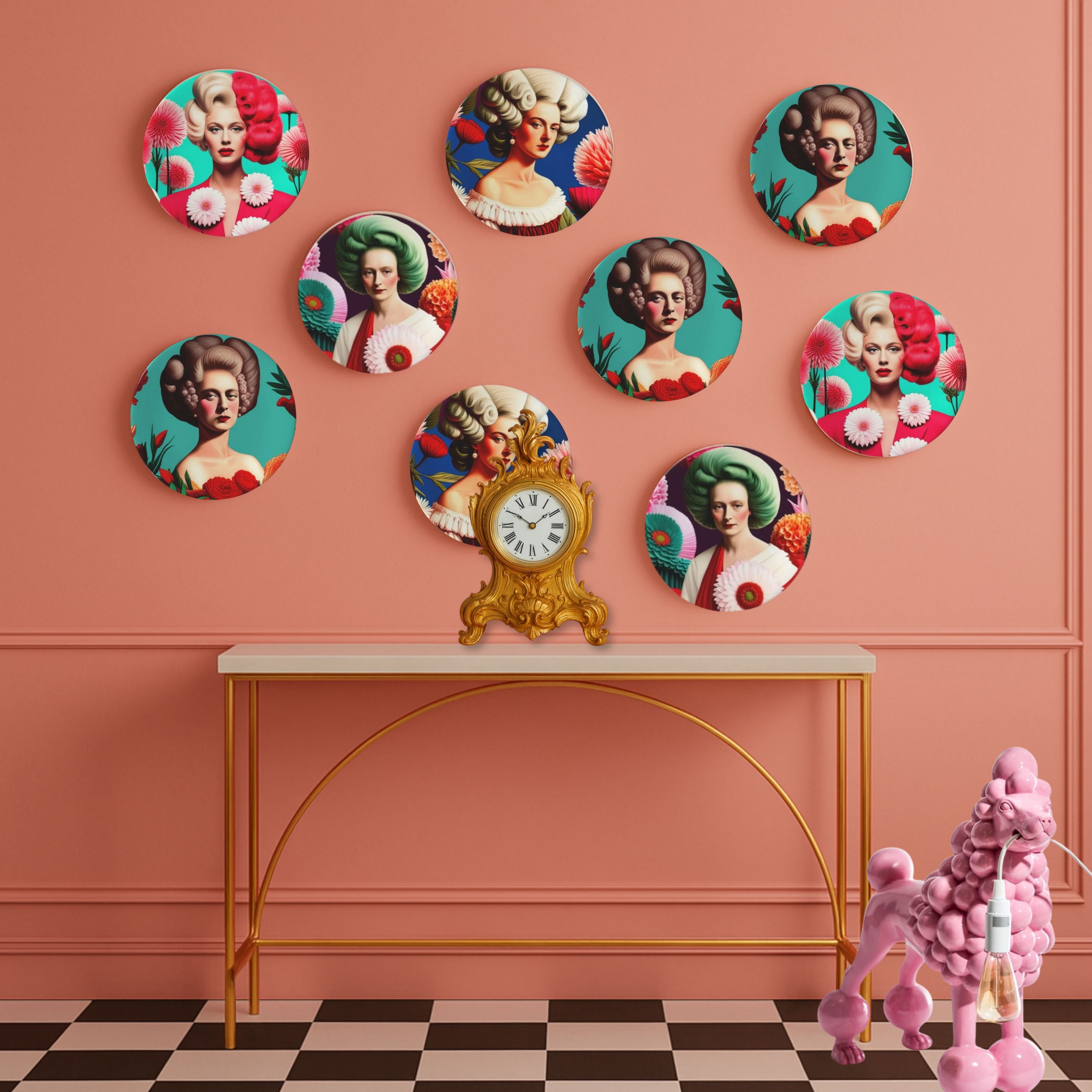 Lady with Green Hair - Decorative Plate