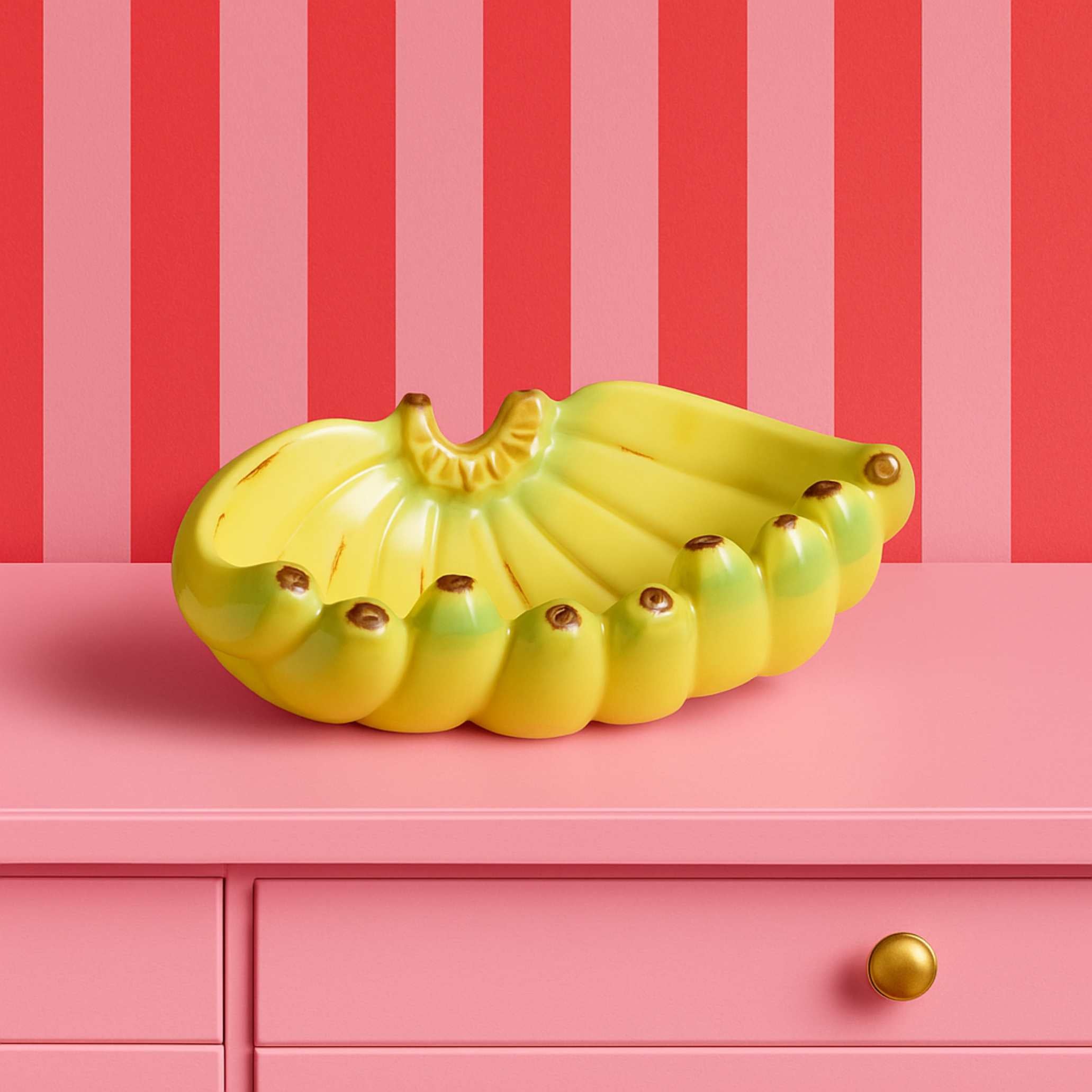 Banana Bunch Ceramic Bowl