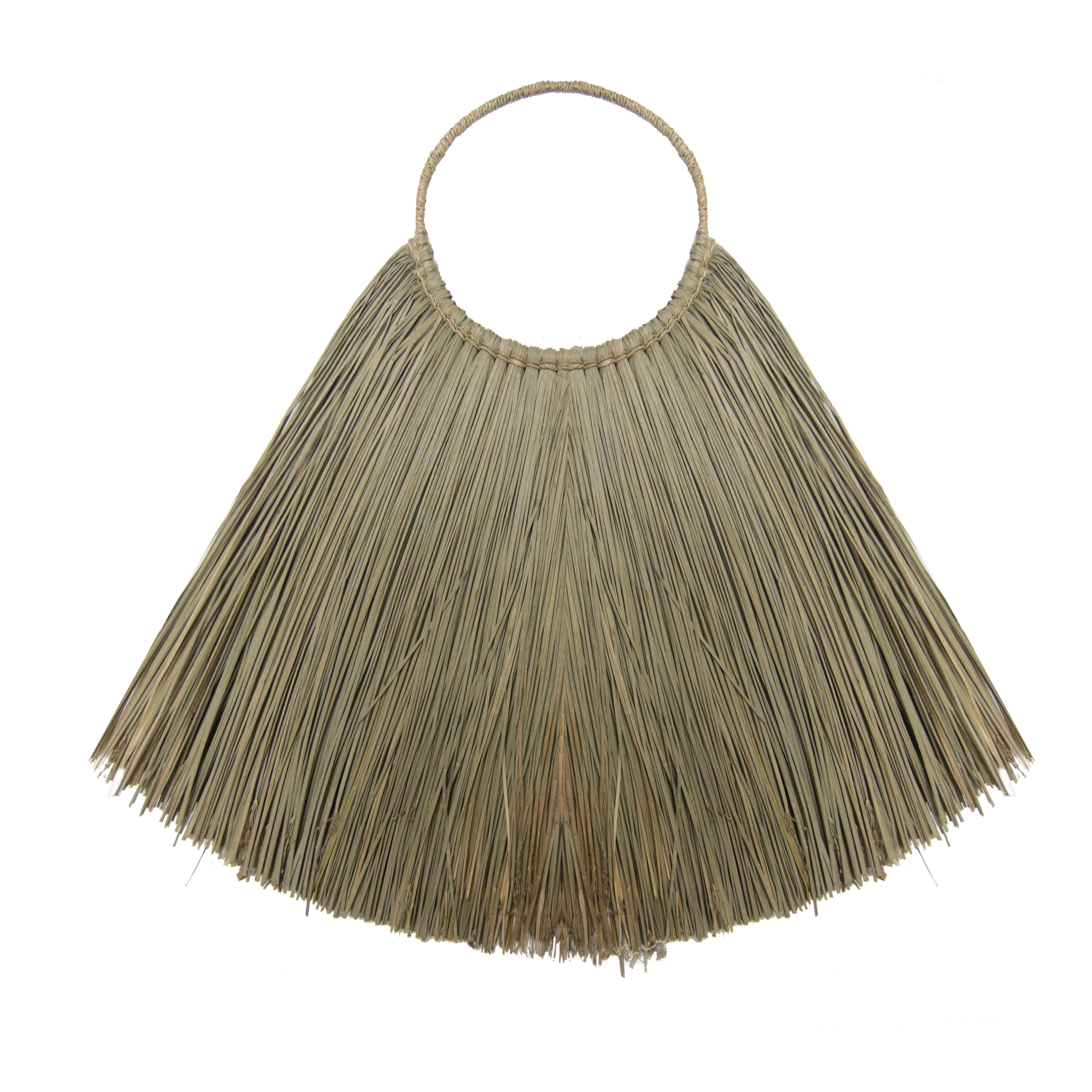 Large Seagrass Fan Wall Decor – Handmade Natural Boho Statement