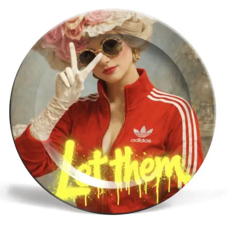 Marie Antoinette ‘Let Them’ Decorative Plate – By Sammy Bird