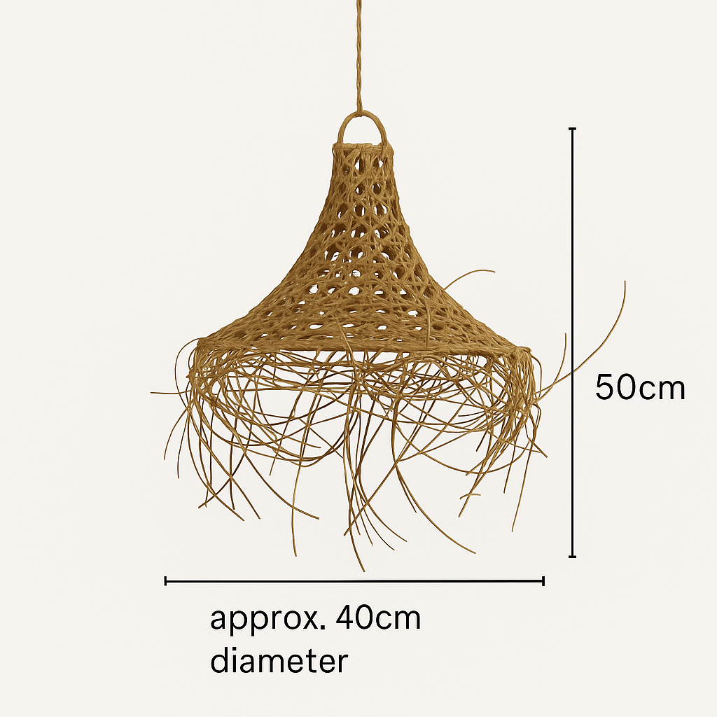 Mangsit Bamboo Lampshade – Small or Medium