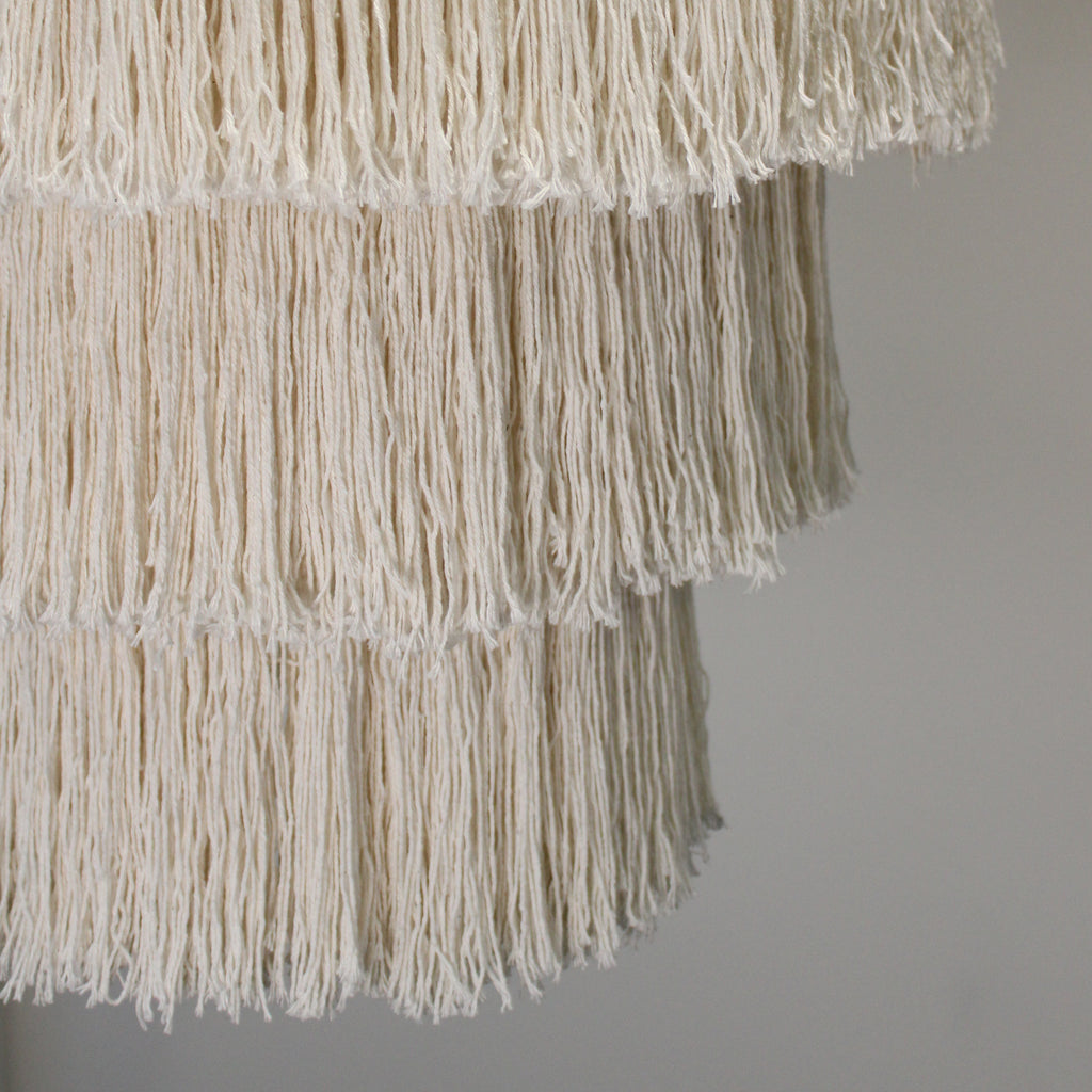 Boho Luxe Macramé Chandelier - Natural Image 3