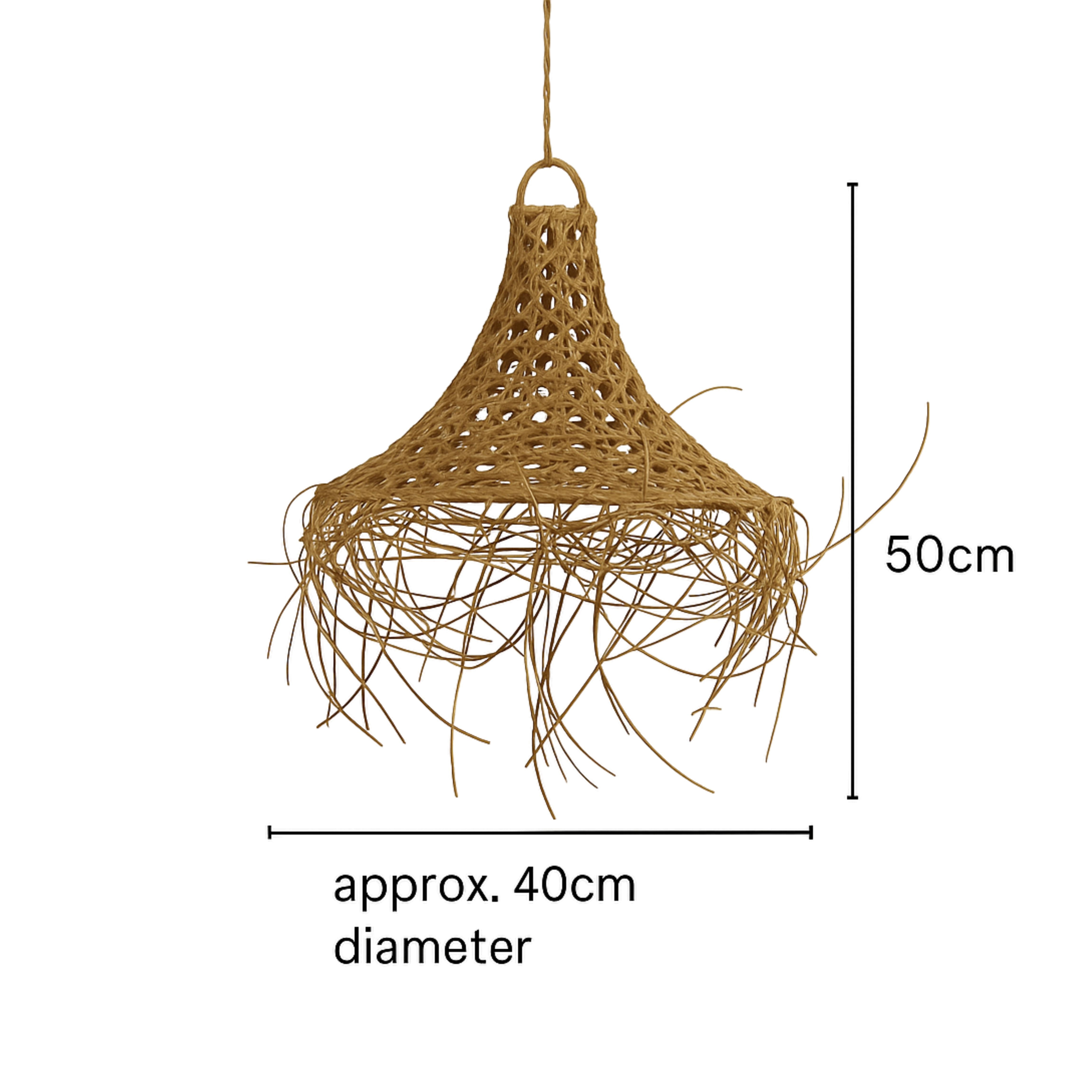 Mangsit Bamboo Lampshade – Small or Medium