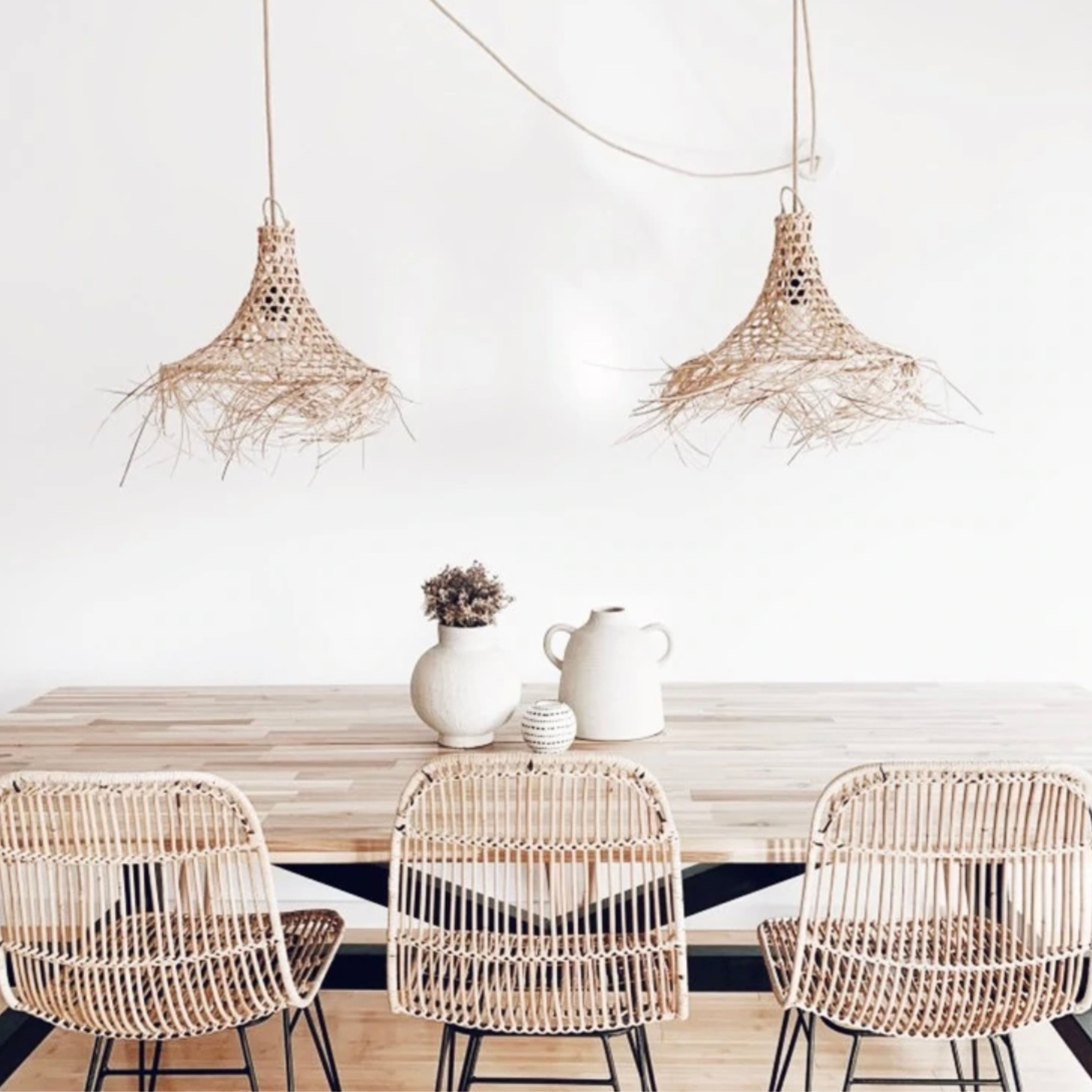Mangsit Bamboo Lampshade – Small or Medium
