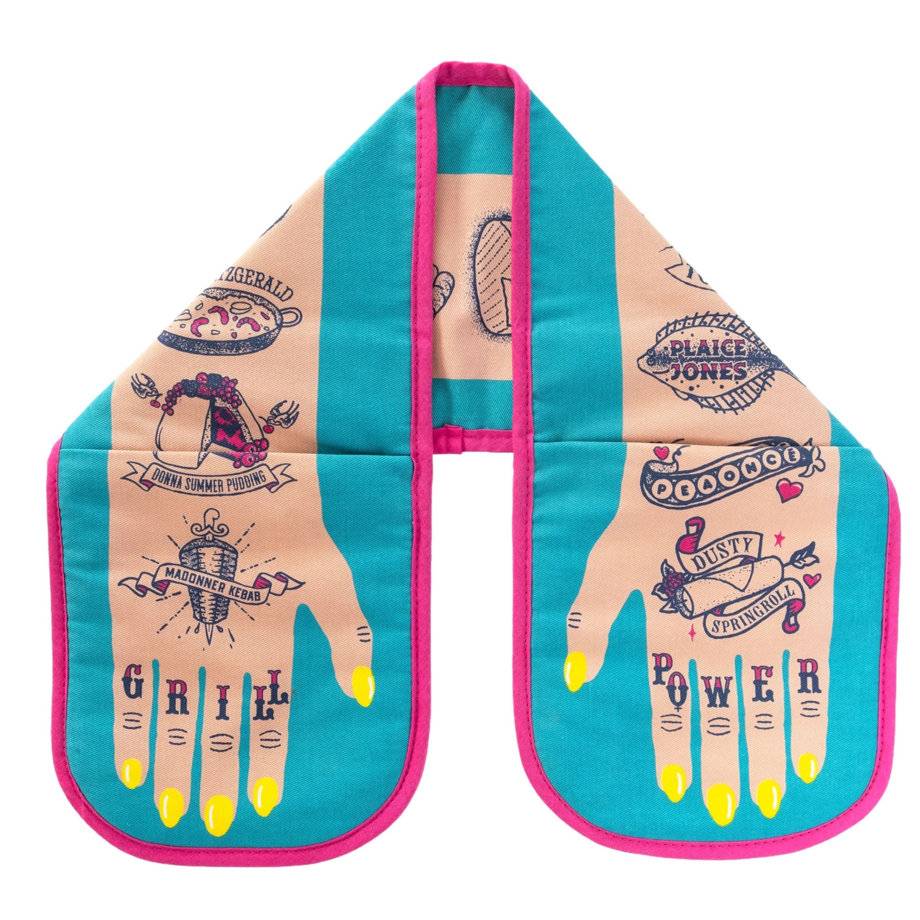 Grill Power Double Oven Glove (Light) – Cook Like the Rockstar You Are