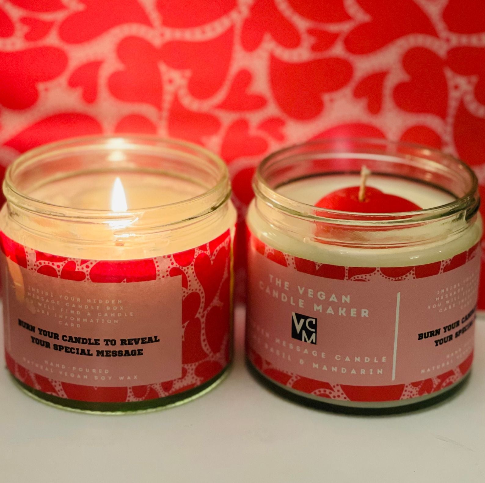 Hidden Message Vegan Soy Candle, "Love You Mum" - Orange Blossom