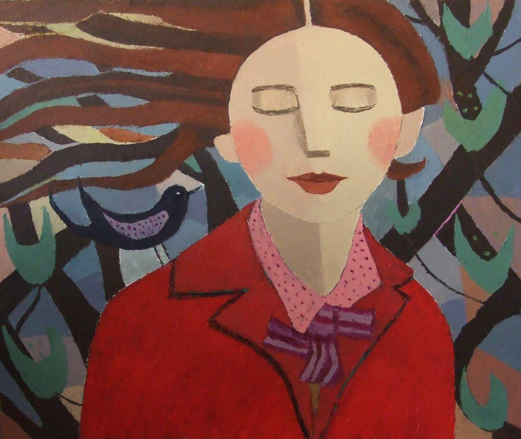 Catriona Millar Signed Giclee Print Titled Red Little Wing