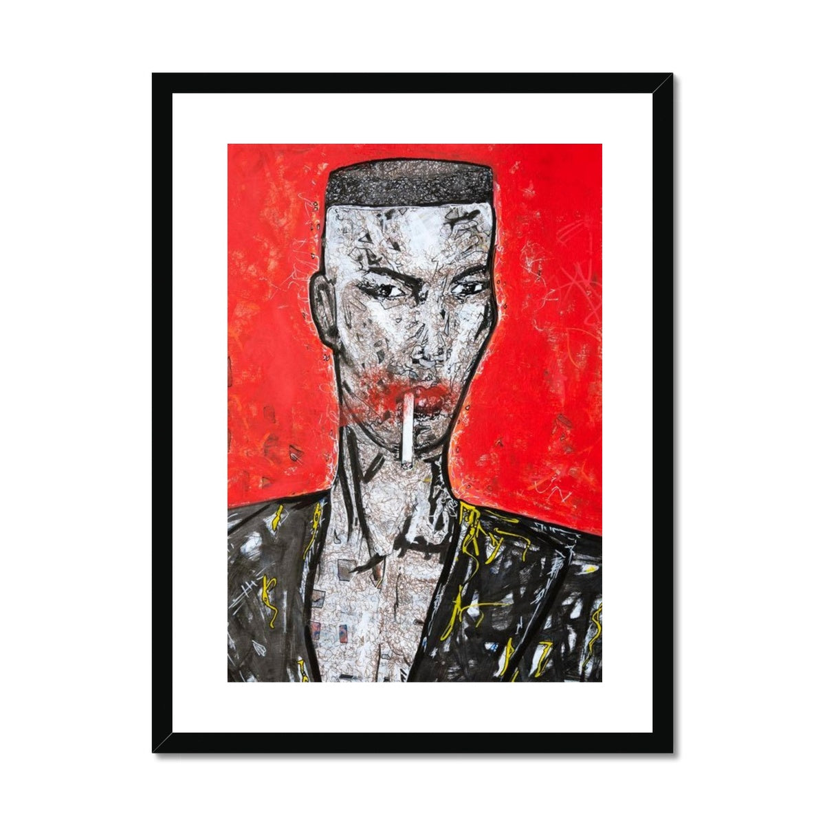 Grace Jones Print by Michelle Watson - Framed & Mounted Print