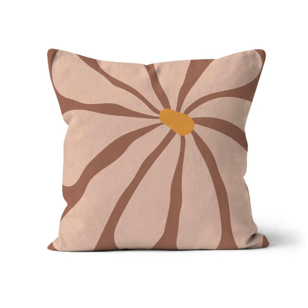 Art Nouveau Style Daisy Print on a Cushion with Pad Image 1 